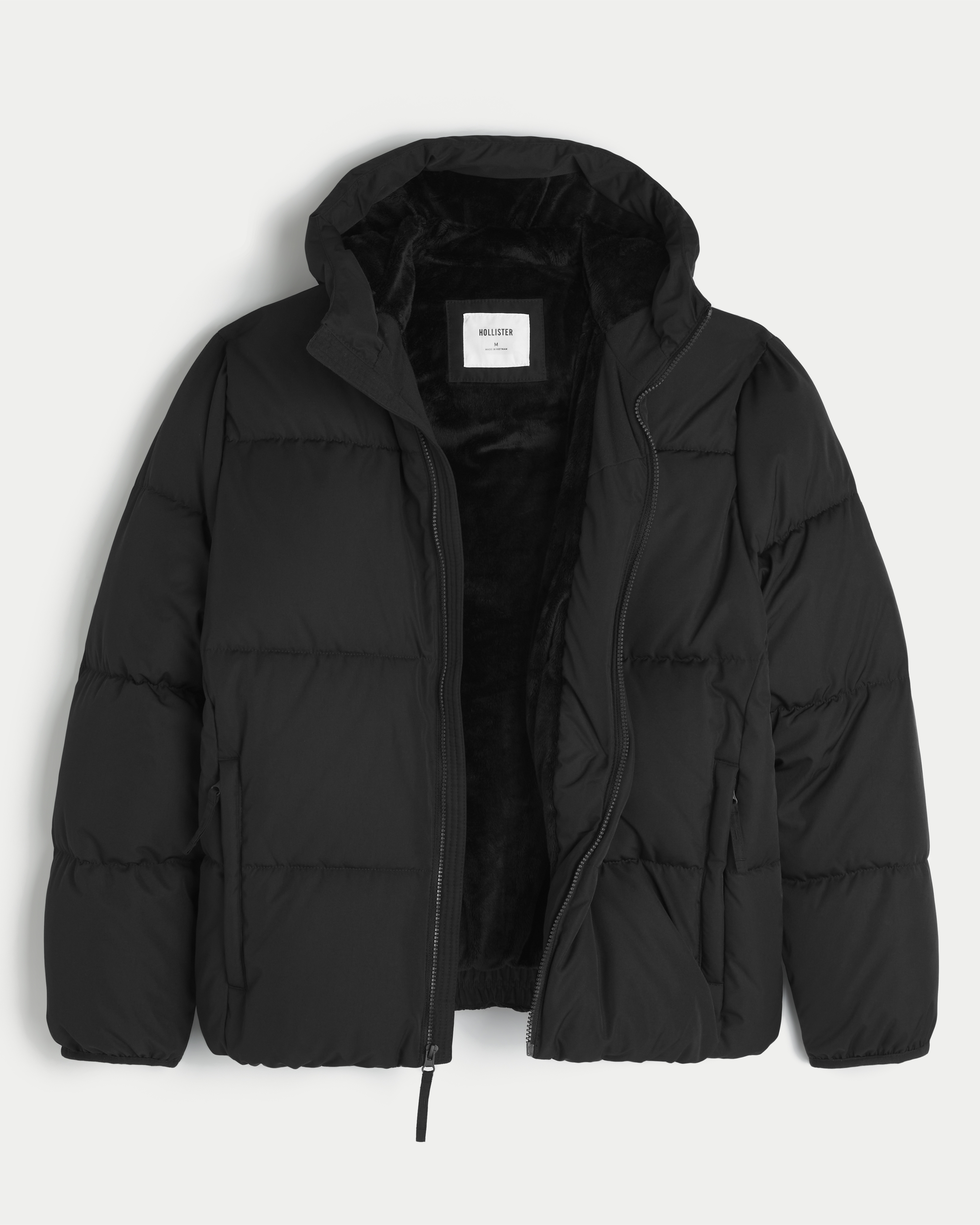 Faux Fur-Lined Puffer Jacket
