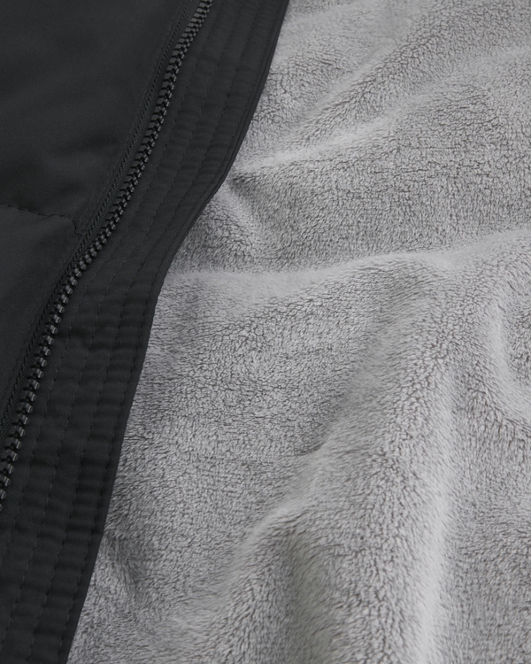 Faux Fur-Lined Puffer Jacket