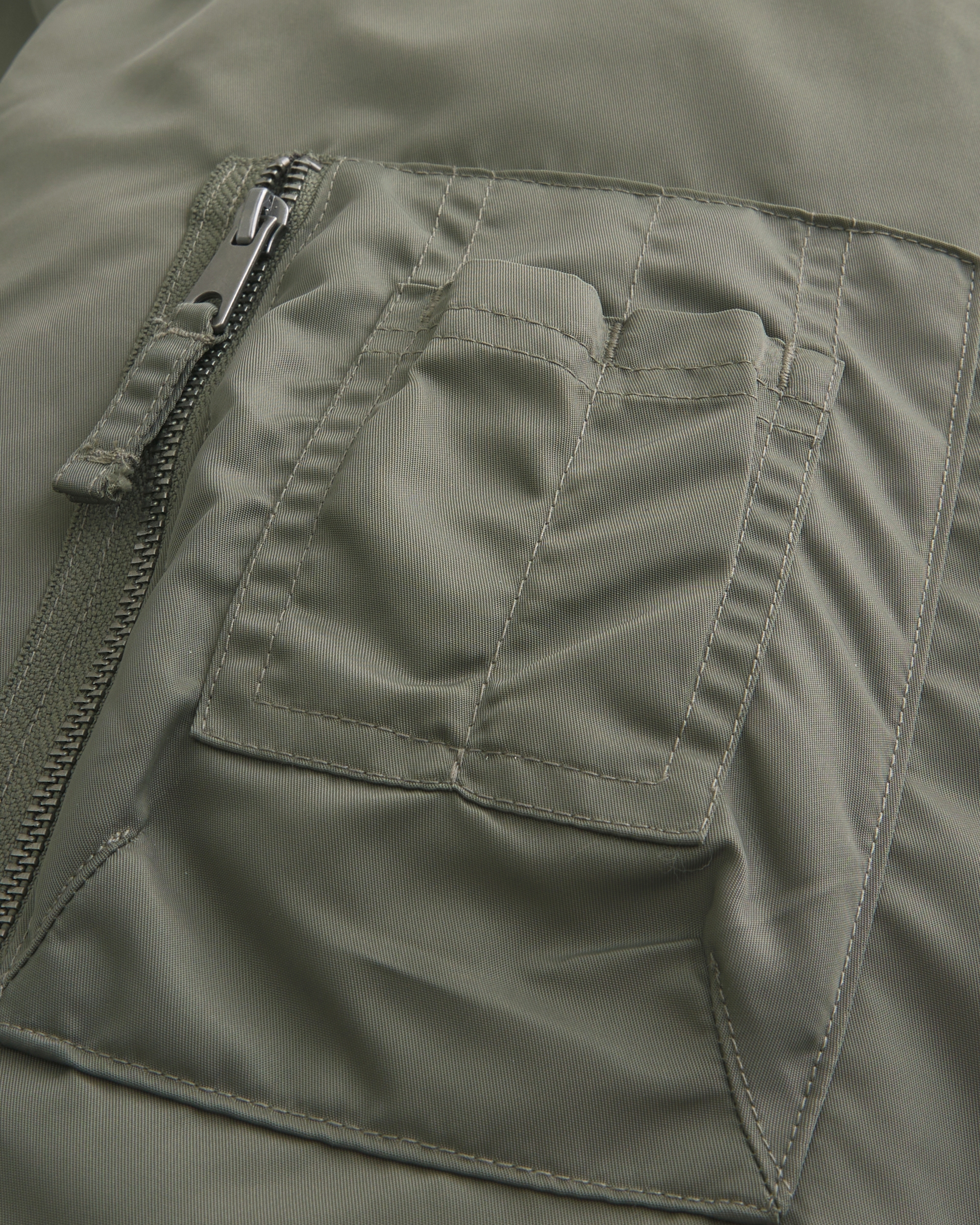 Faux Fur Trim Zip-Up Bomber Jacket