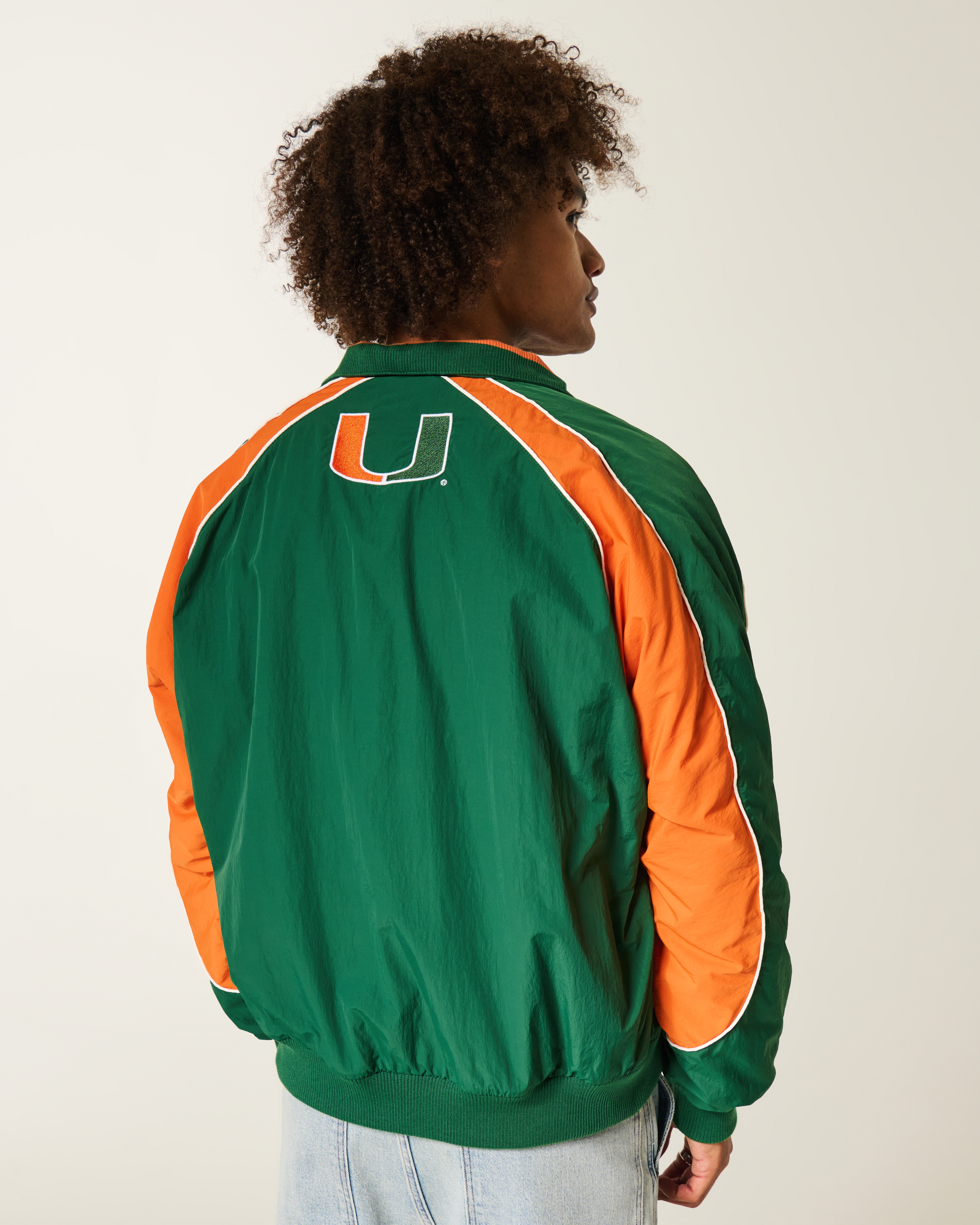 University of Miami Hurricanes Graphic Windbreaker Jacket