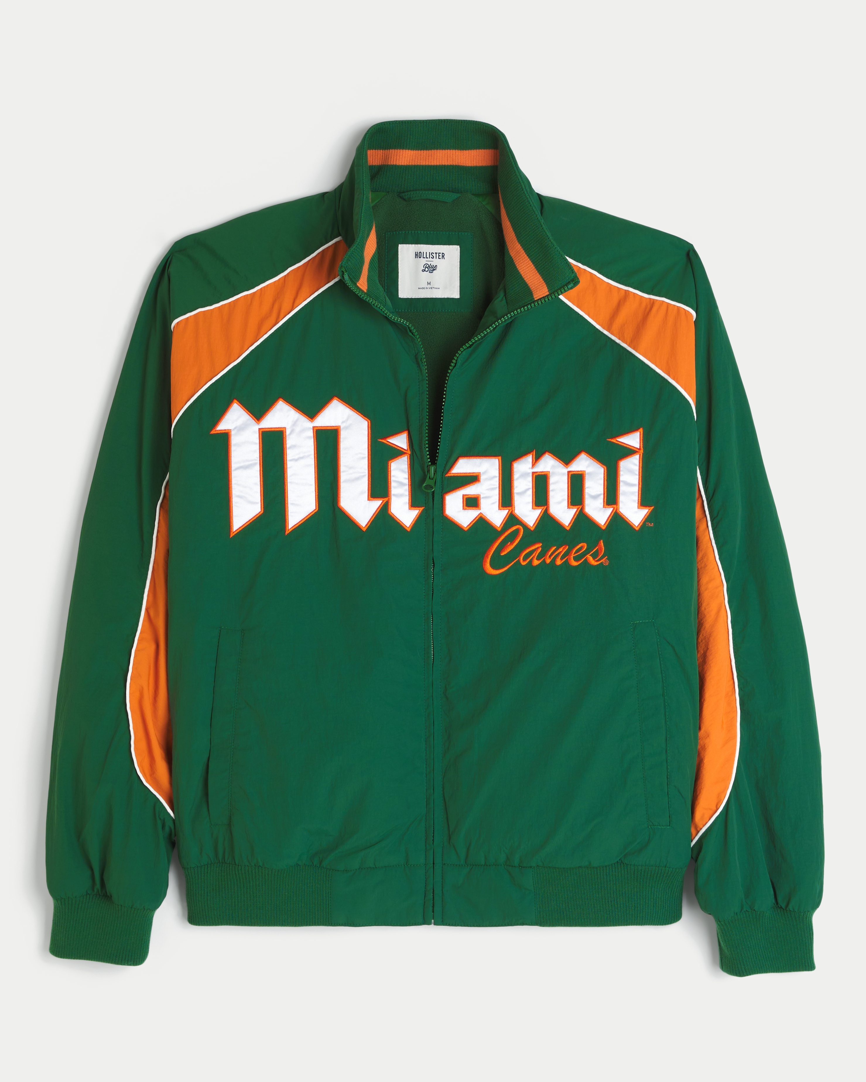 University of Miami Hurricanes Graphic Windbreaker Jacket