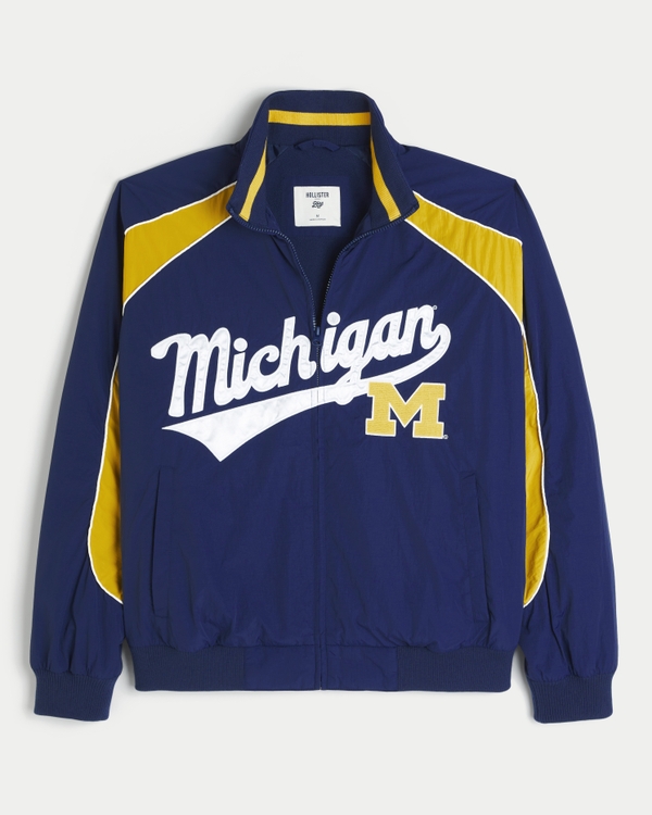University of Michigan Wolverines Graphic Windbreaker Jacket