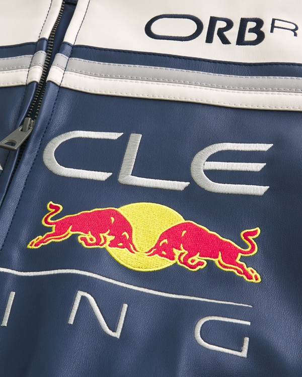 Oracle Red Bull Racing Graphic Faux Leather Jacket