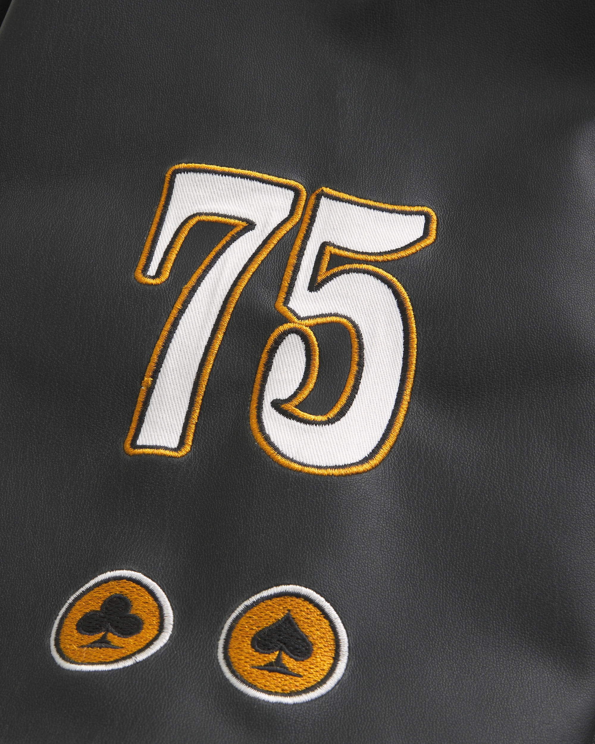 Casino Graphic Vegan Leather Jacket