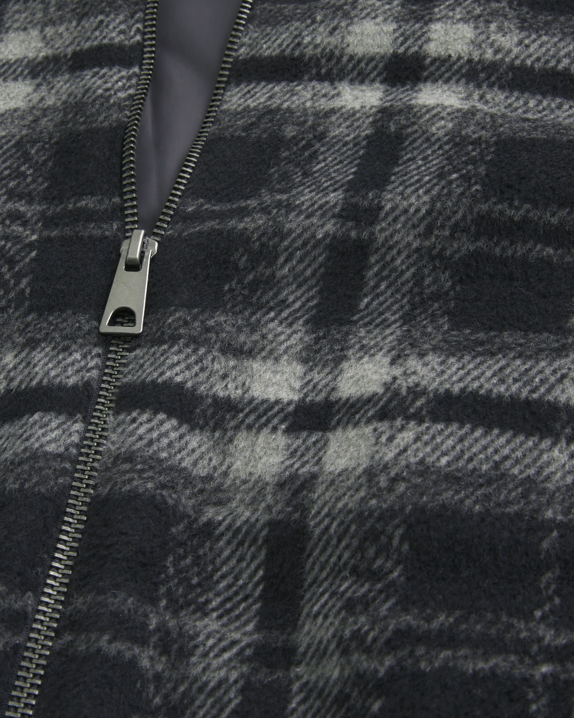 Hooded Plaid Flannel Skater Jacket