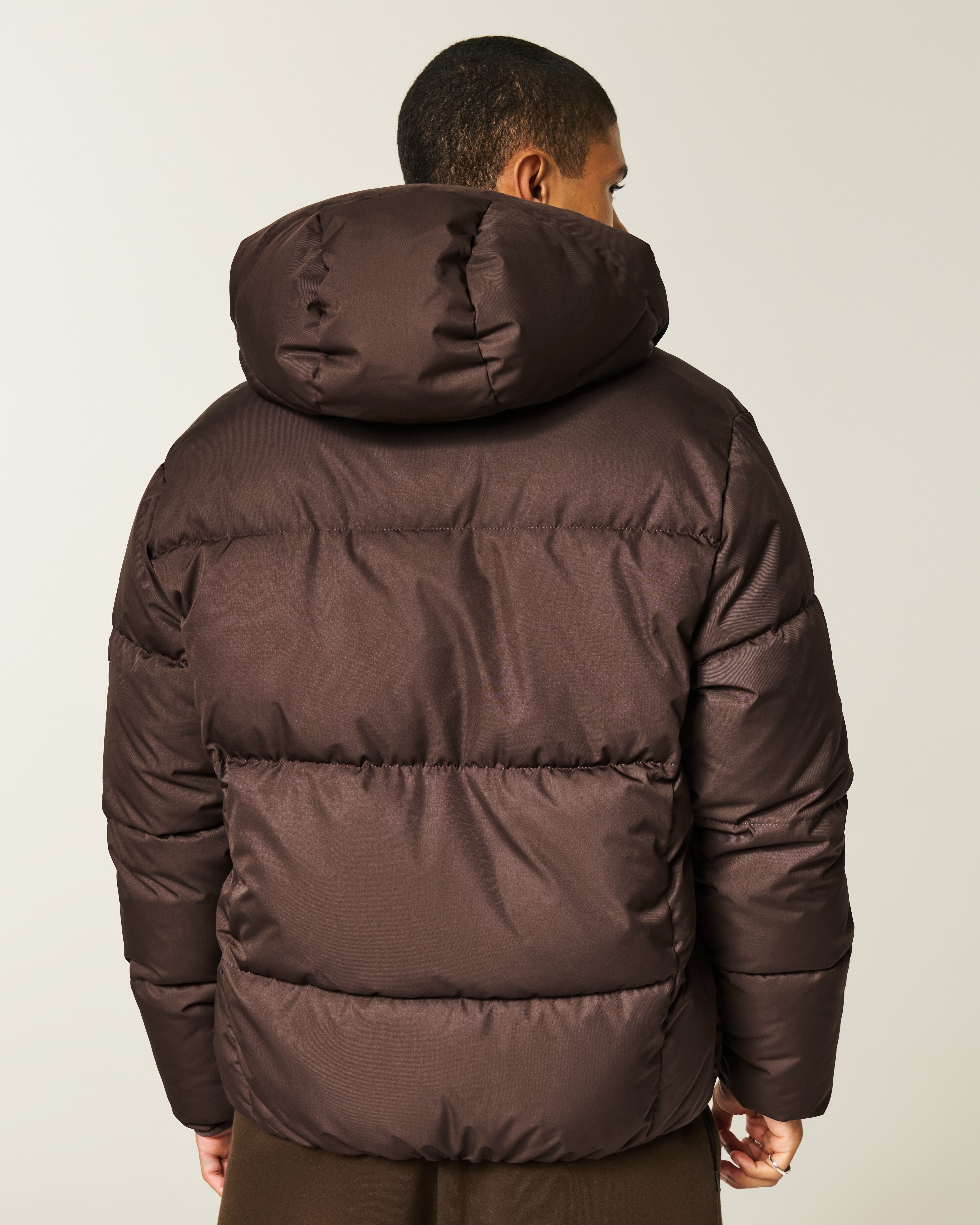 Hooded Faux Fur-Lined Puffer Jacket