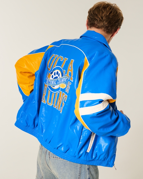 Faux Leather UCLA Bruins Graphic Jacket