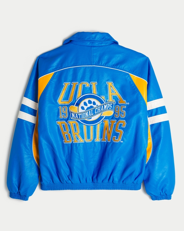 Faux Leather UCLA Bruins Graphic Jacket