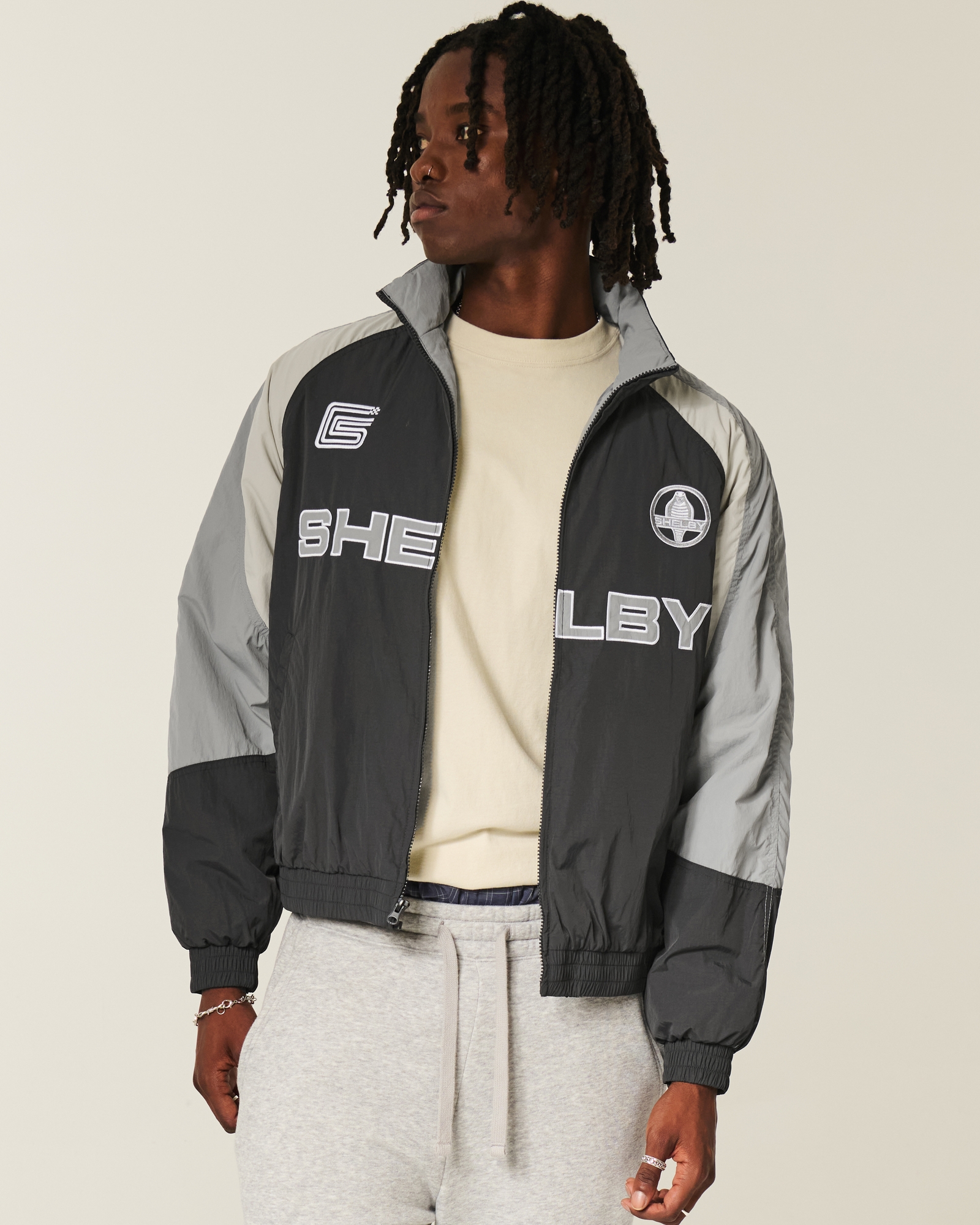 ジャケット・アウター CHALLENGER Rocket's Drag Strip JKT L Men's Dodge Hellcat Graphic Track Jacket | Men's Clearance