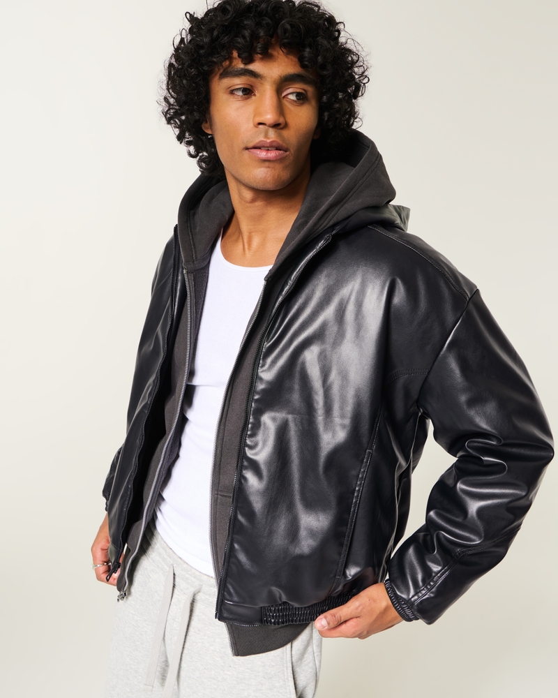 Men's Washed Denim Skater Jacket | Men's Clearance | HollisterCo.com