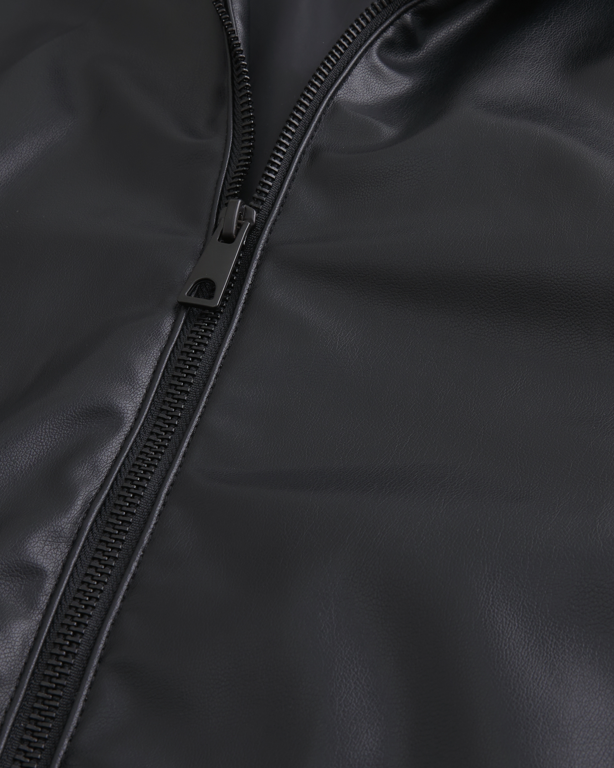 Faux Leather Skater Jacket