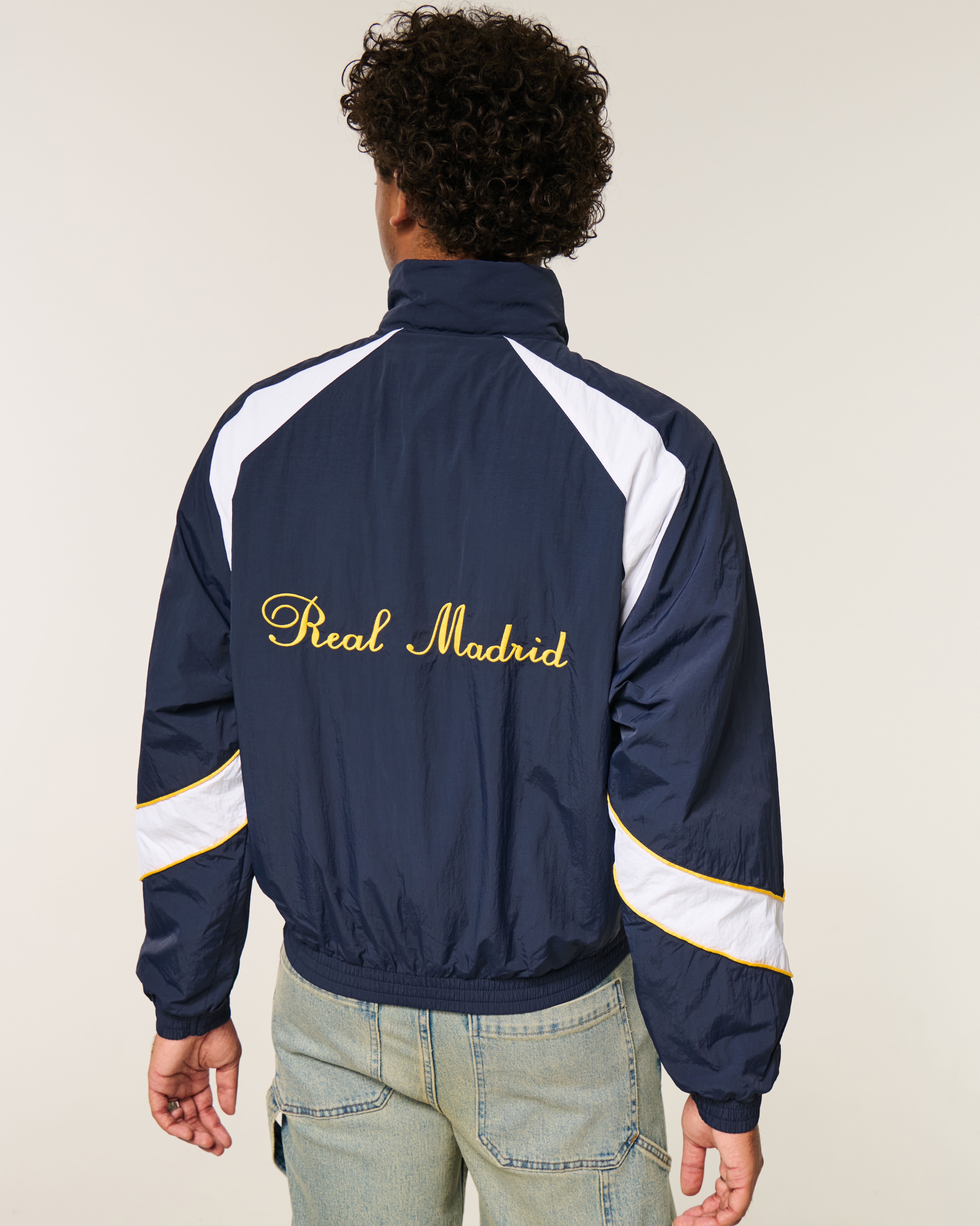 Fleece-Lined Real Madrid CF Graphic Track Jacket
