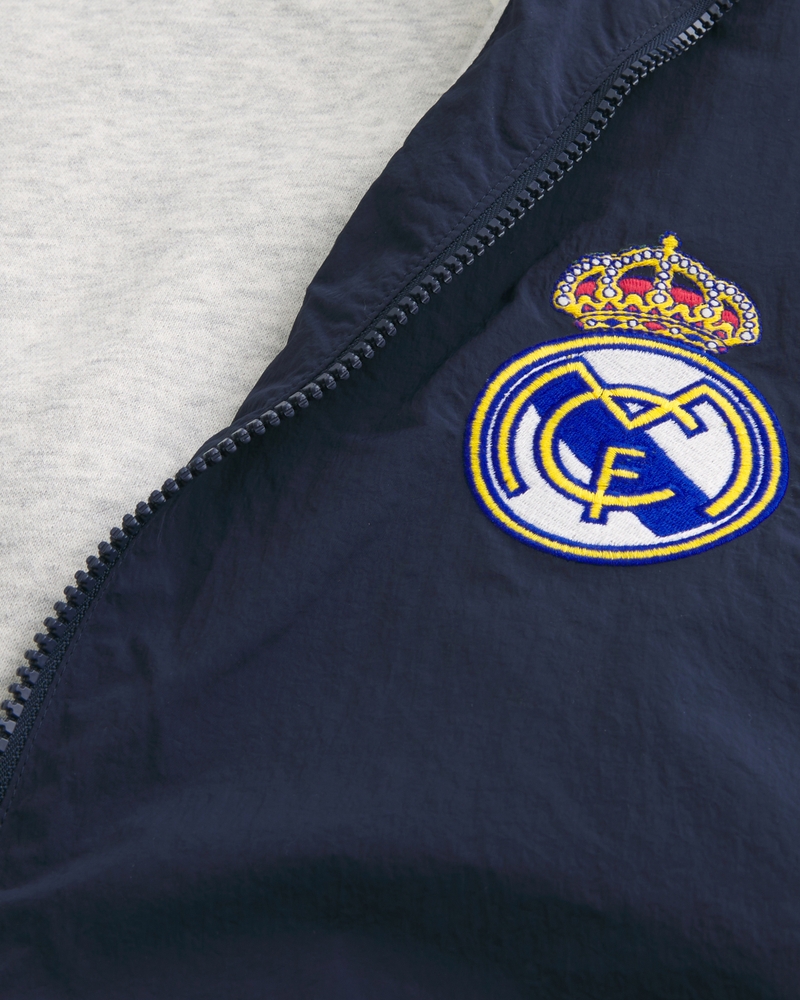 Fleece-Lined Real Madrid CF Graphic Track Jacket