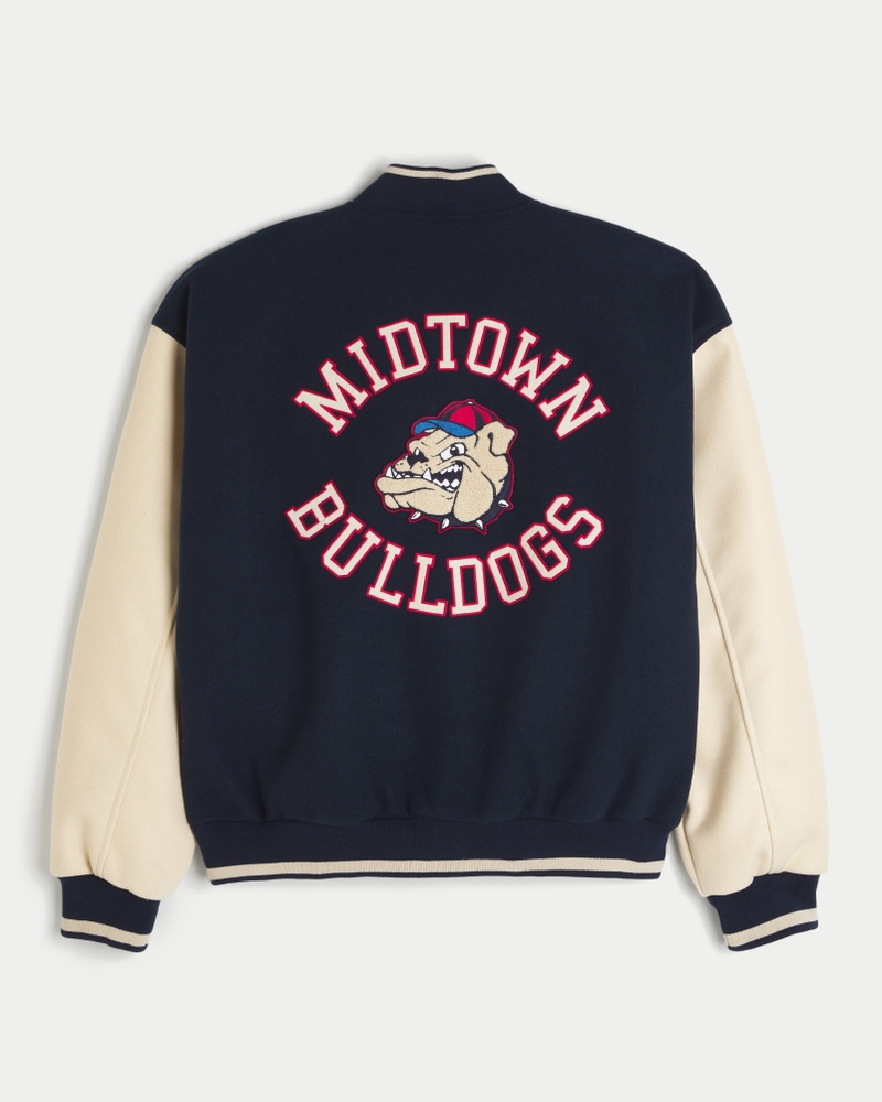 Men's Midtown Bulldogs Graphic Varsity Jacket | Men's