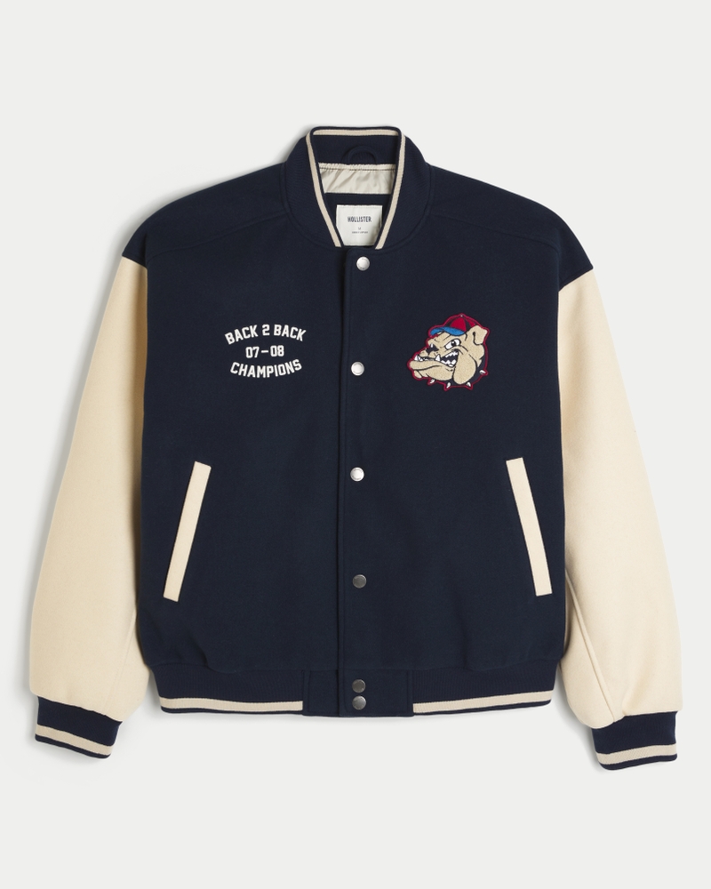Midtown Bulldogs Graphic Varsity Jacket