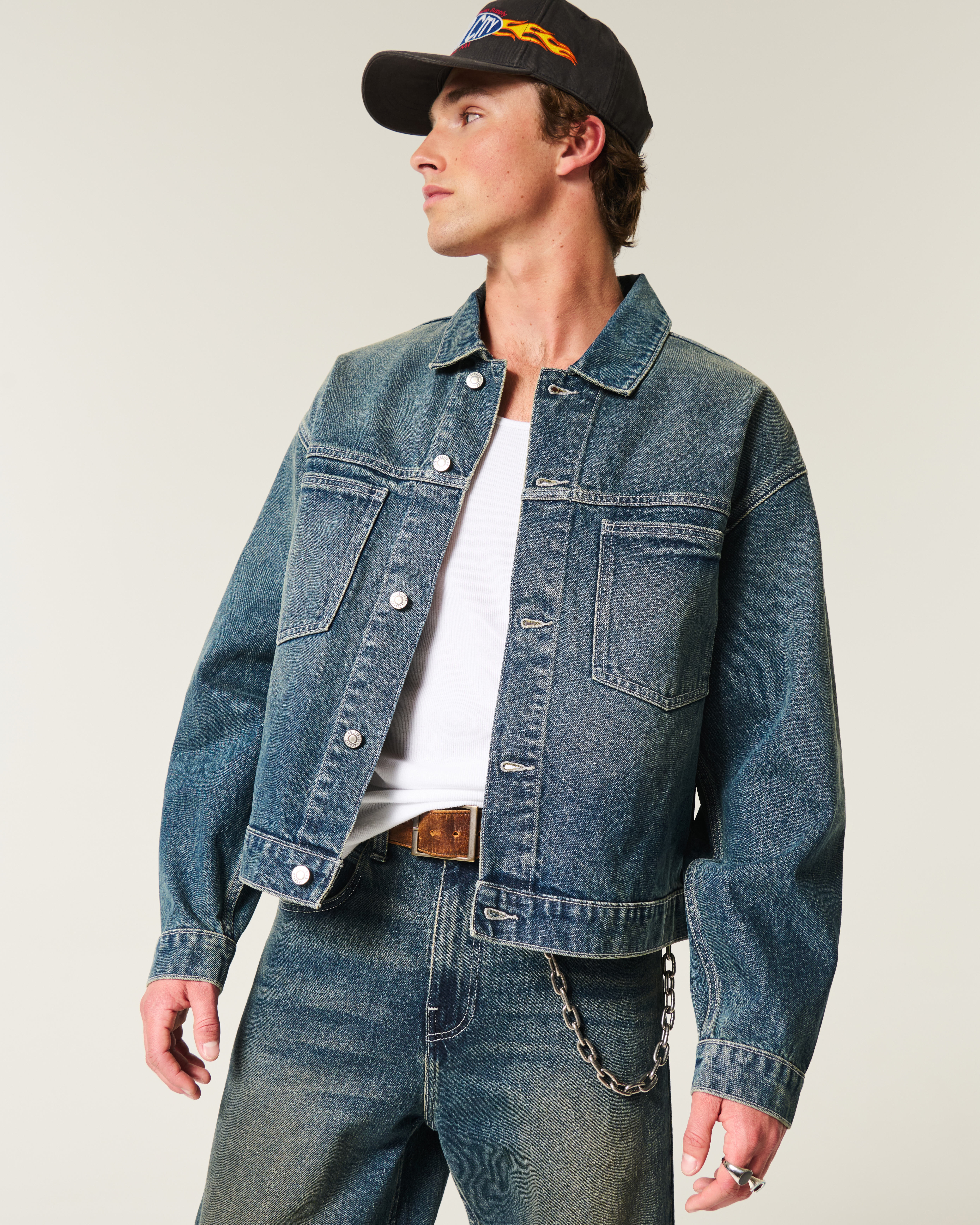 Dark Wash Denim Trucker Jacket