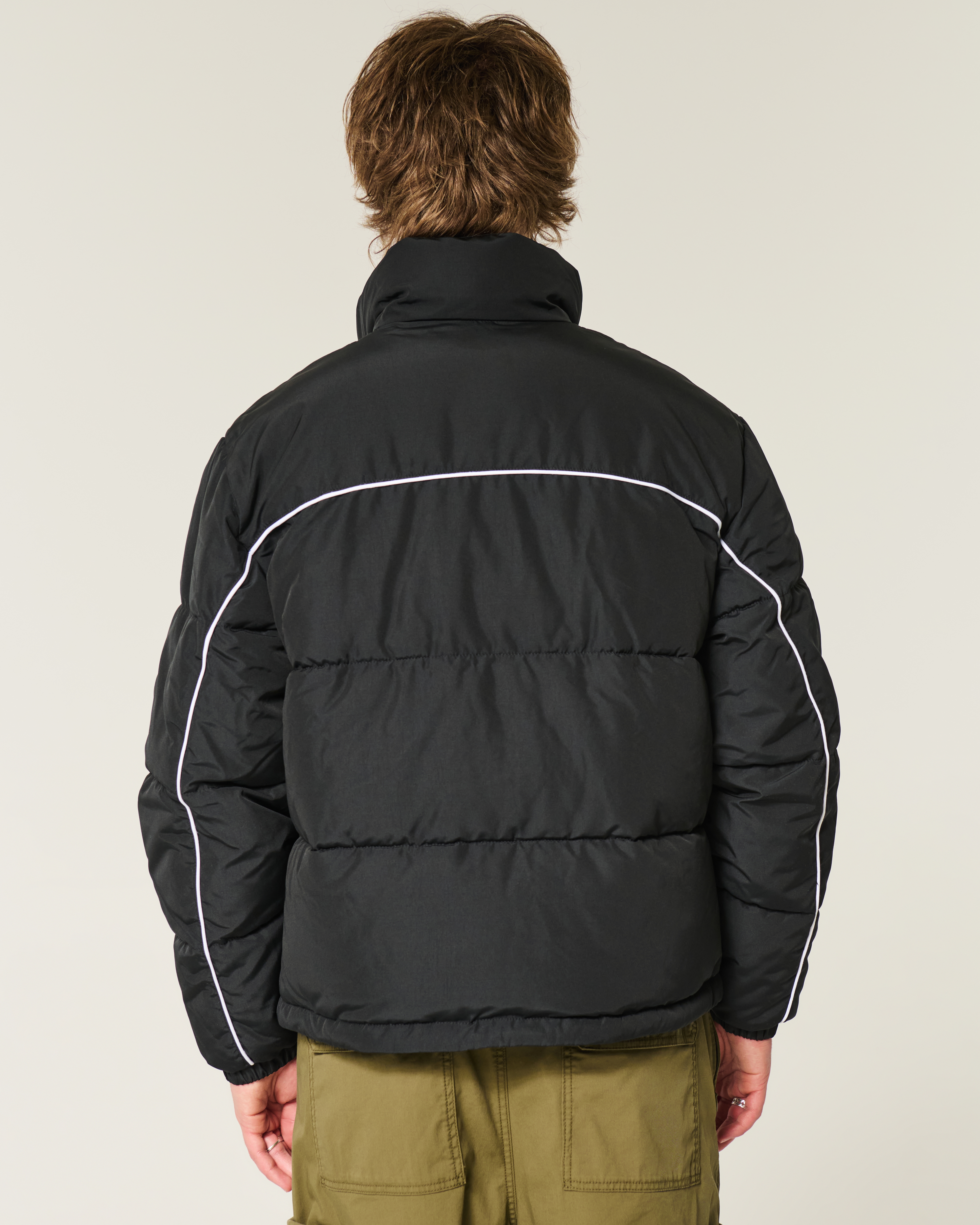 Mock-Neck Puffer Jacket