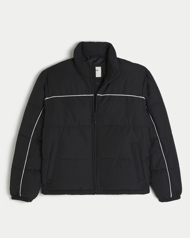 Mock-Neck Puffer Jacket