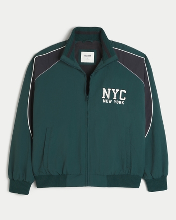 Men's Lined NYC Graphic Track Jacket | Men's Clearance