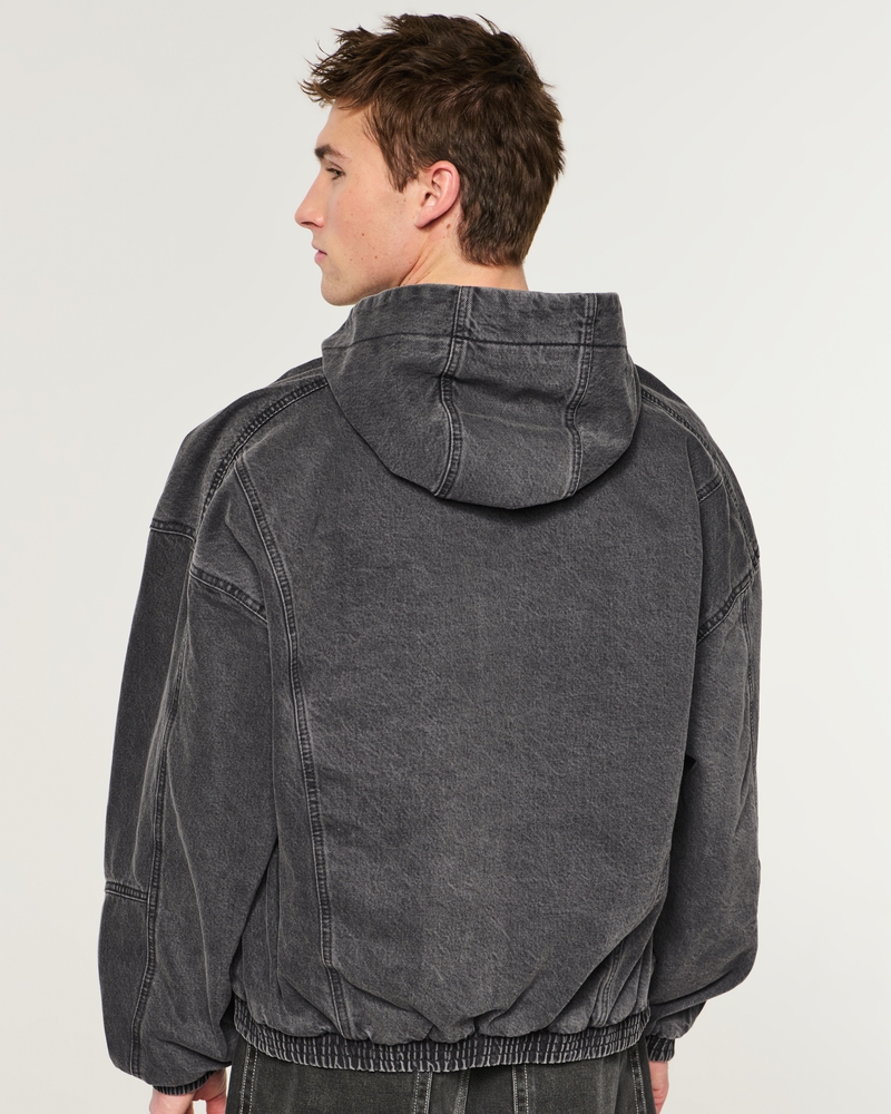 Men's Washed Denim Skater Jacket | Men's Sale | HollisterCo.com