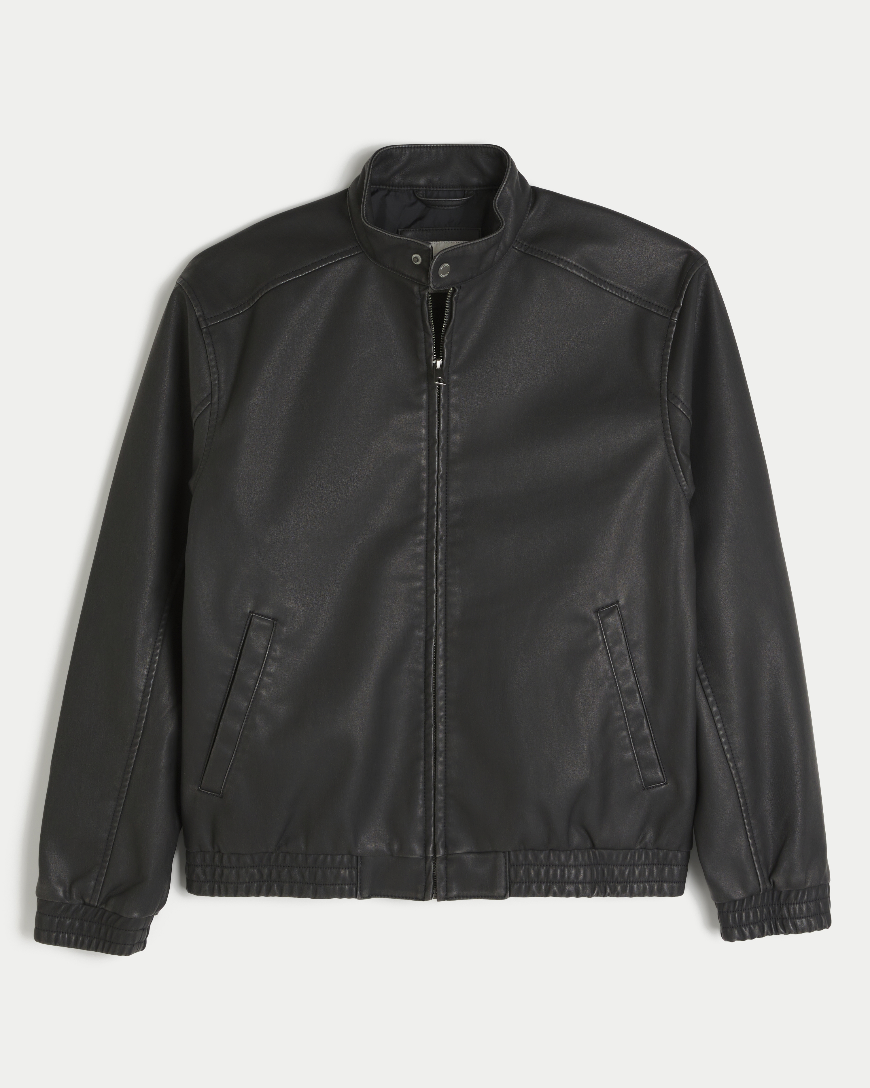 Faux Leather Moto Jacket