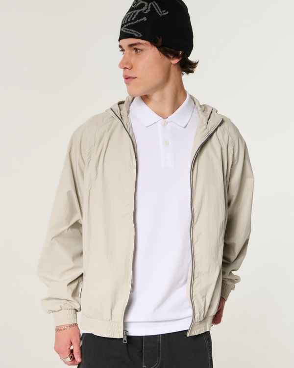 Men's Hooded Windbreaker Jacket | Men's New Arrivals | HollisterCo.com