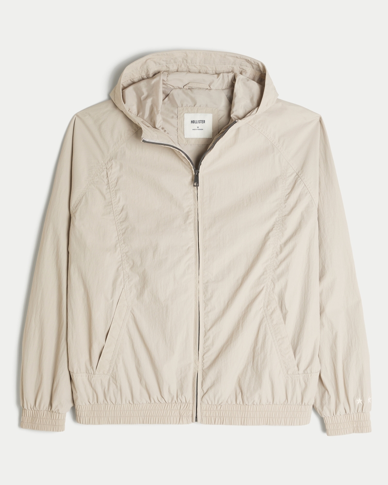 メンズ フード付きウインドブレーカージャケット | メンズ ジャケット