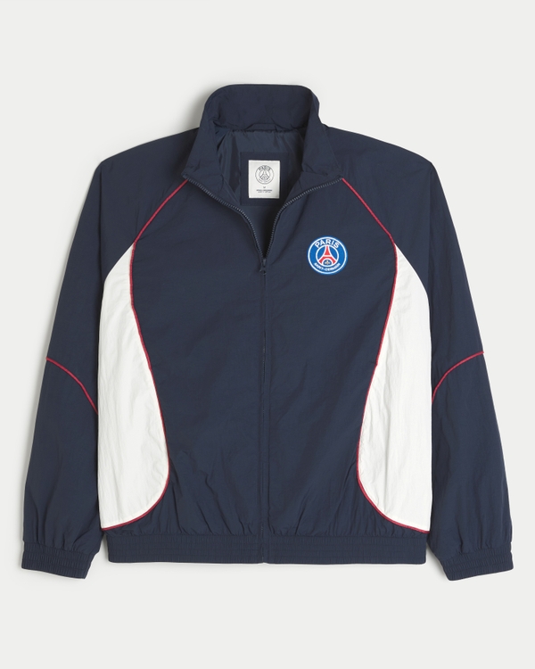 Paris Saint-Germain F.C. Zip-Up Jacket, Navy view 2