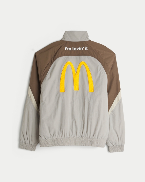 McDonald's Graphic Racing Jacket, Gray view 1