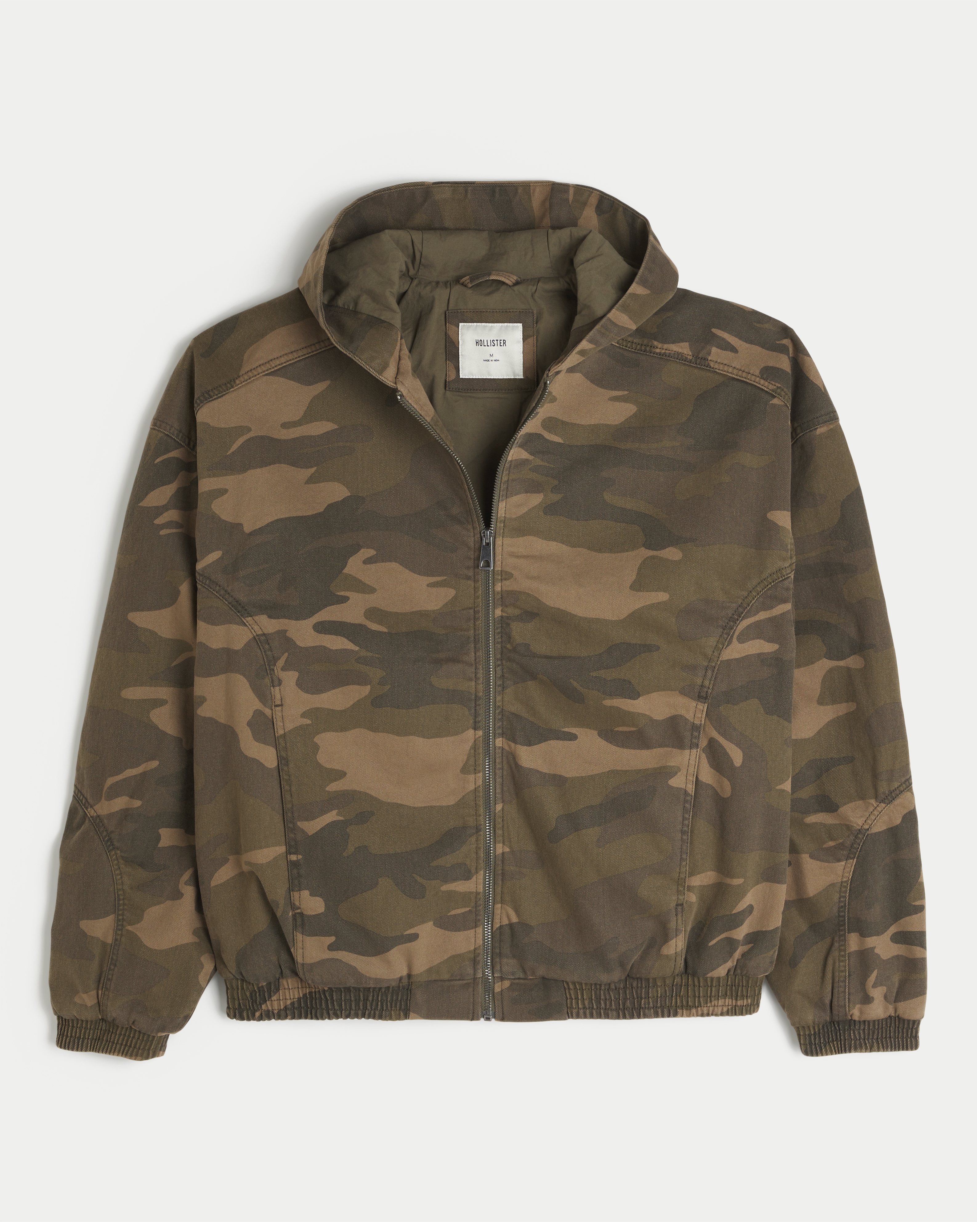 Camo Zip-Up Skater Jacket