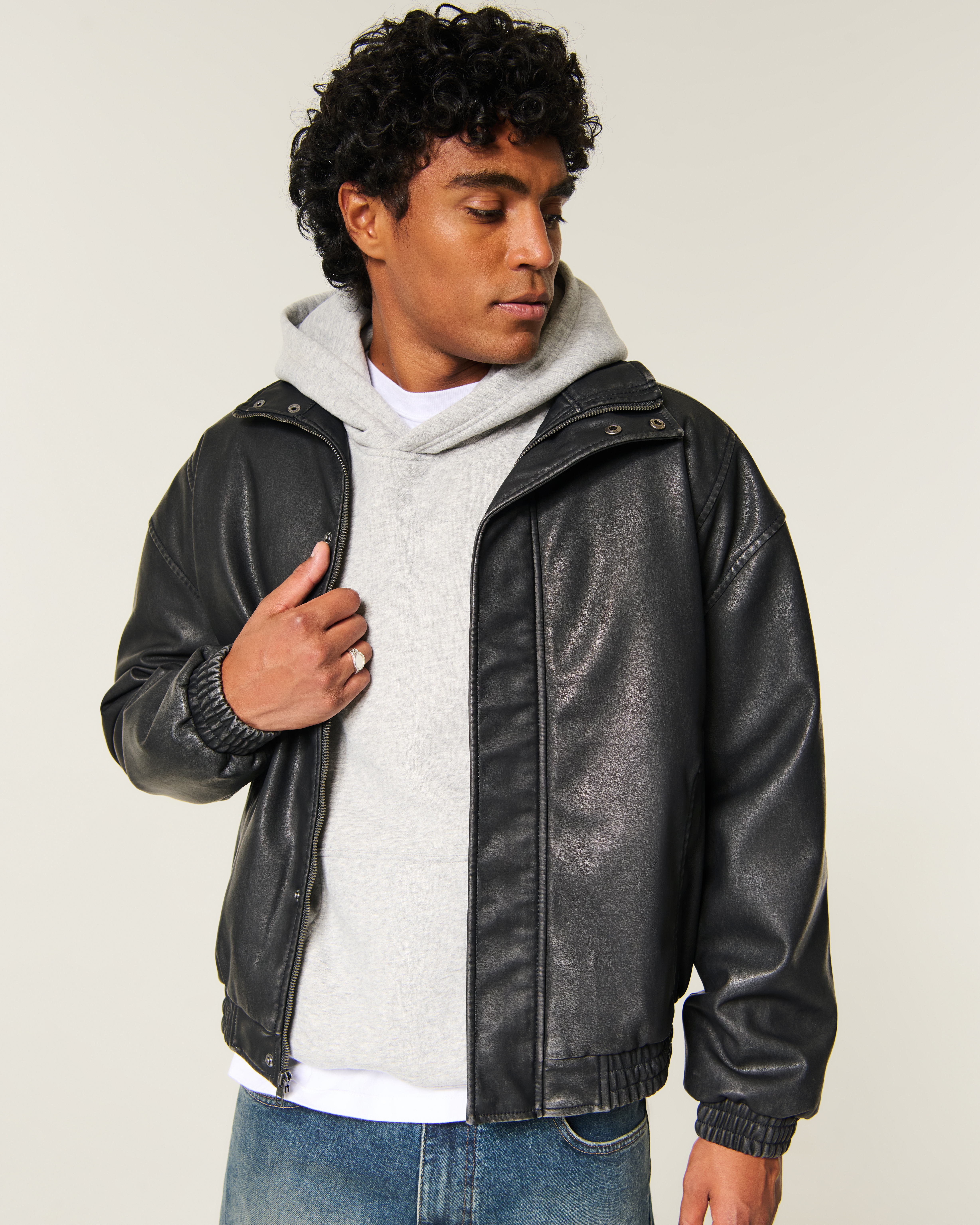 Faux Leather Jacket