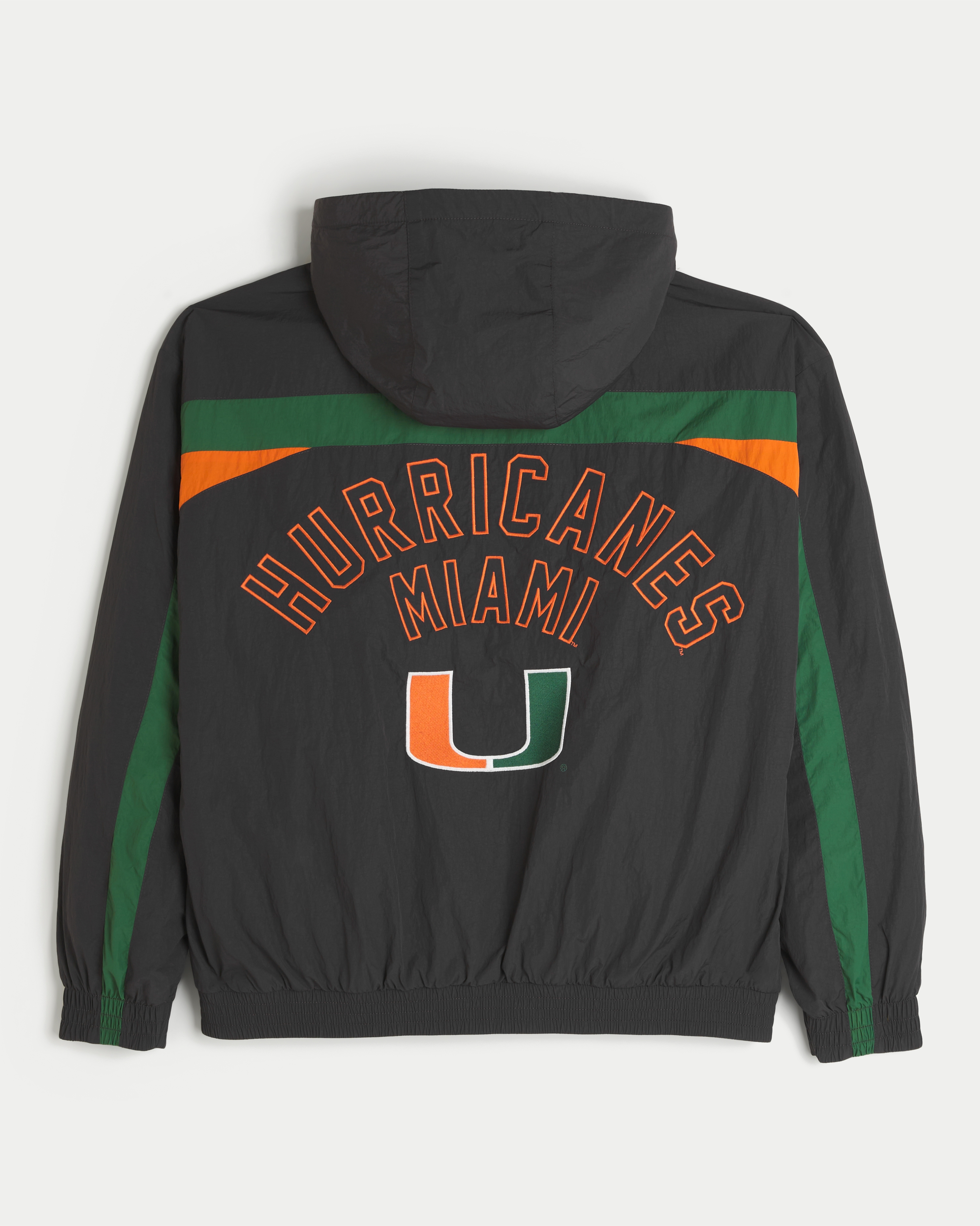 University of Miami Hurricanes Graphic Windbreaker Jacket