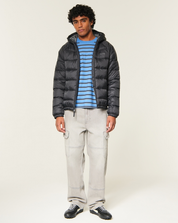 Hollister Feel Good Puffer Jacket, Black view 2