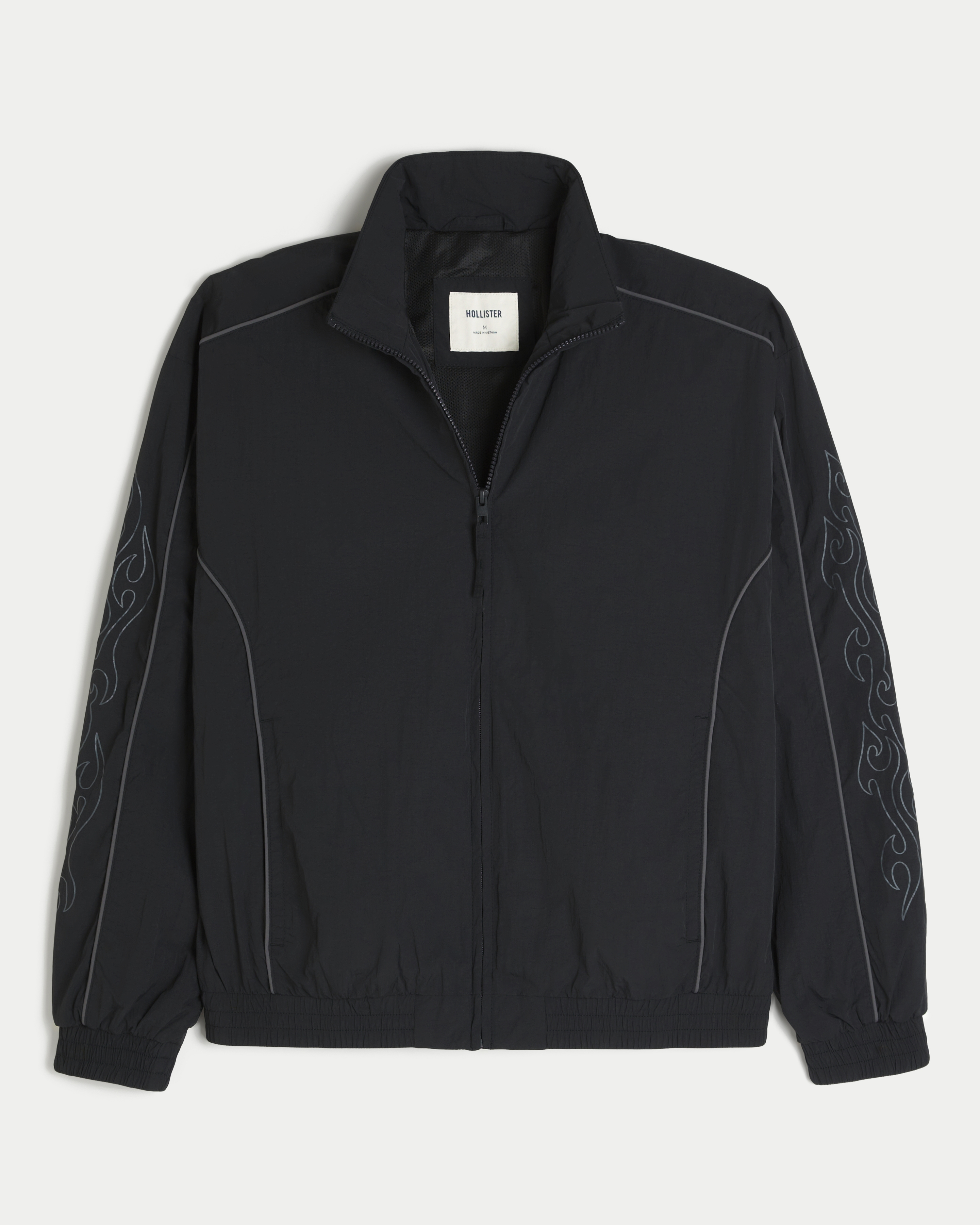 Flame Graphic Windbreaker