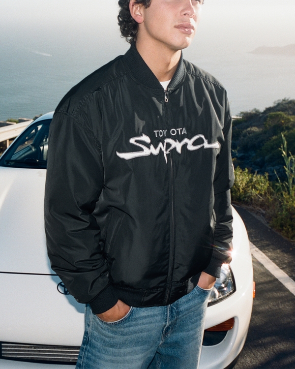 Toyota Supra Graphic Racing Jacket, Black view 1