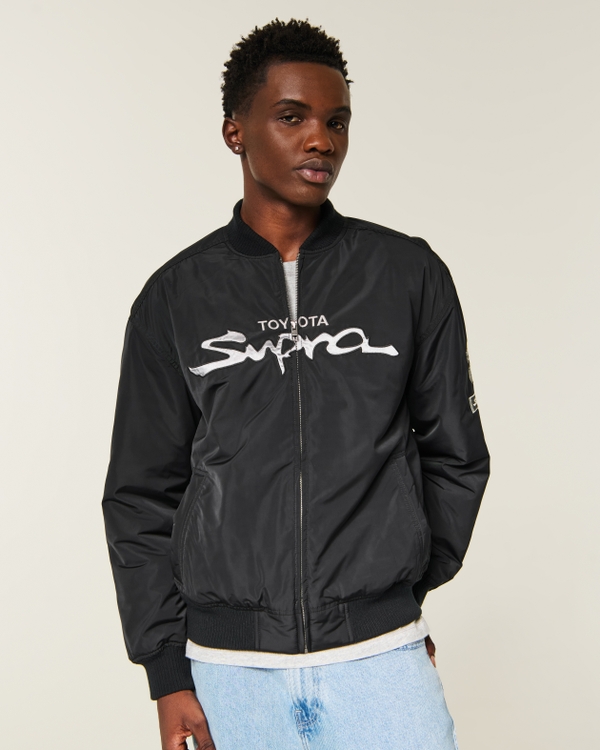 Toyota Supra Graphic Racing Jacket, Black view 2