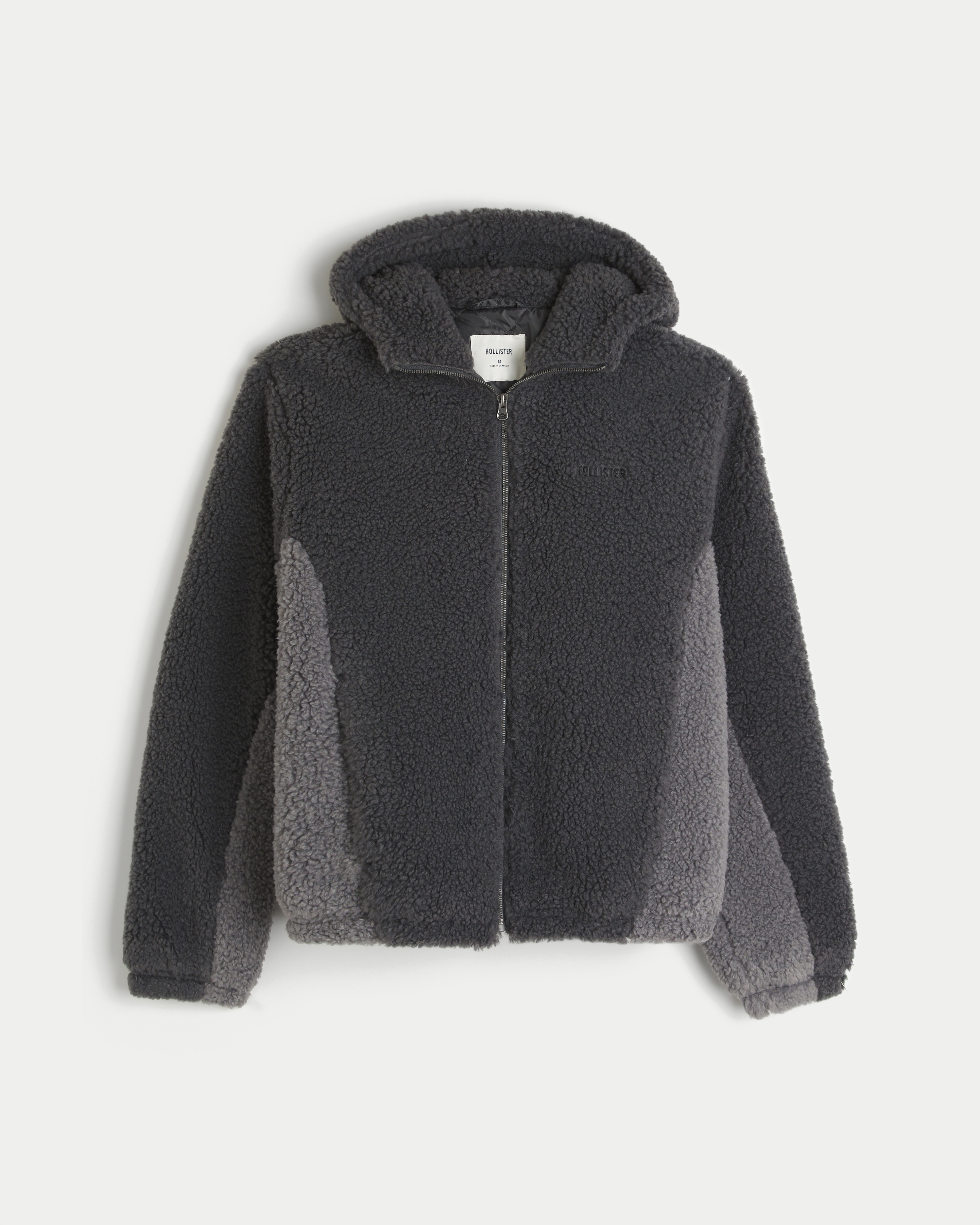 Hooded Faux Shearling Jacket