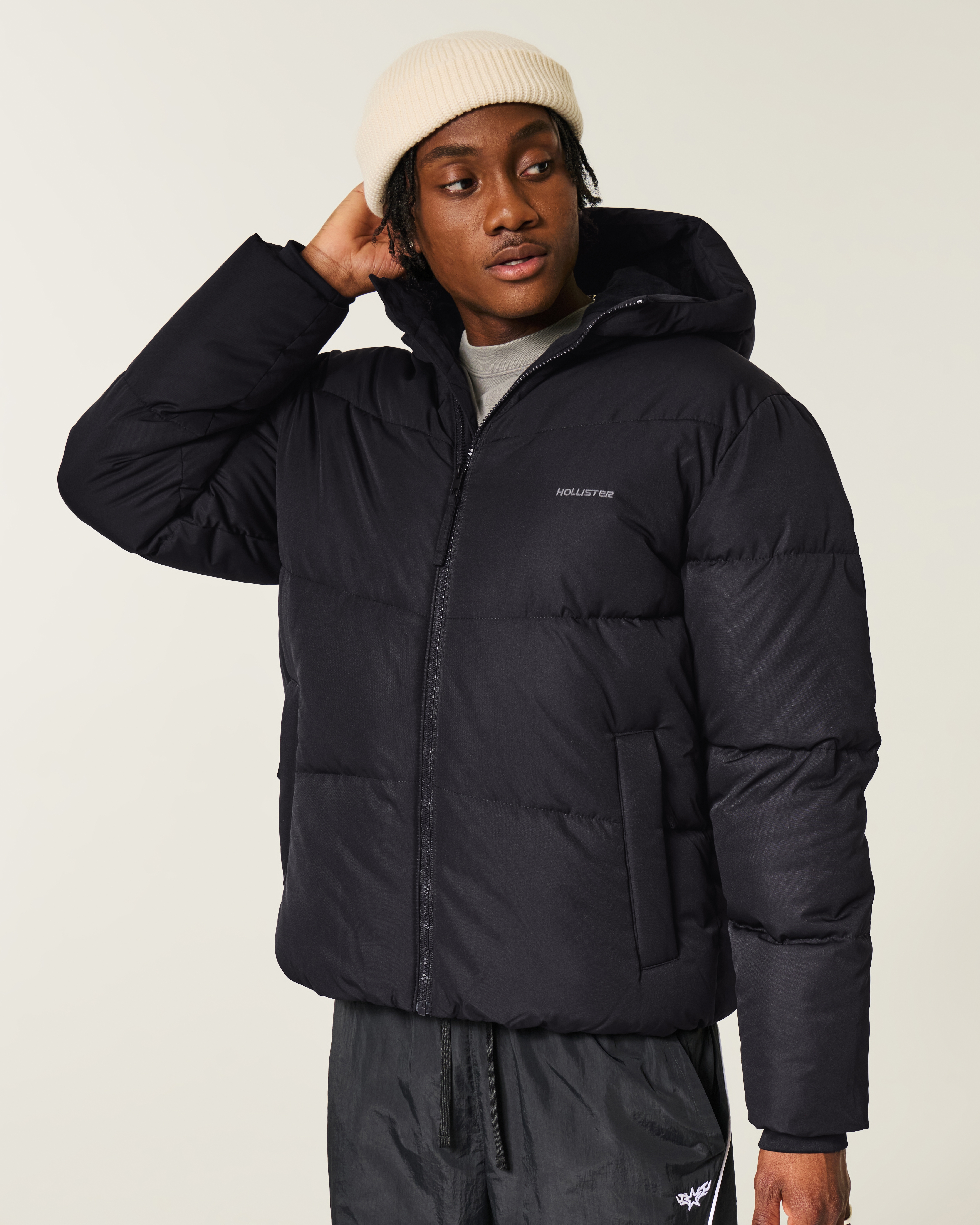 Faux Fur-Lined Puffer Jacket