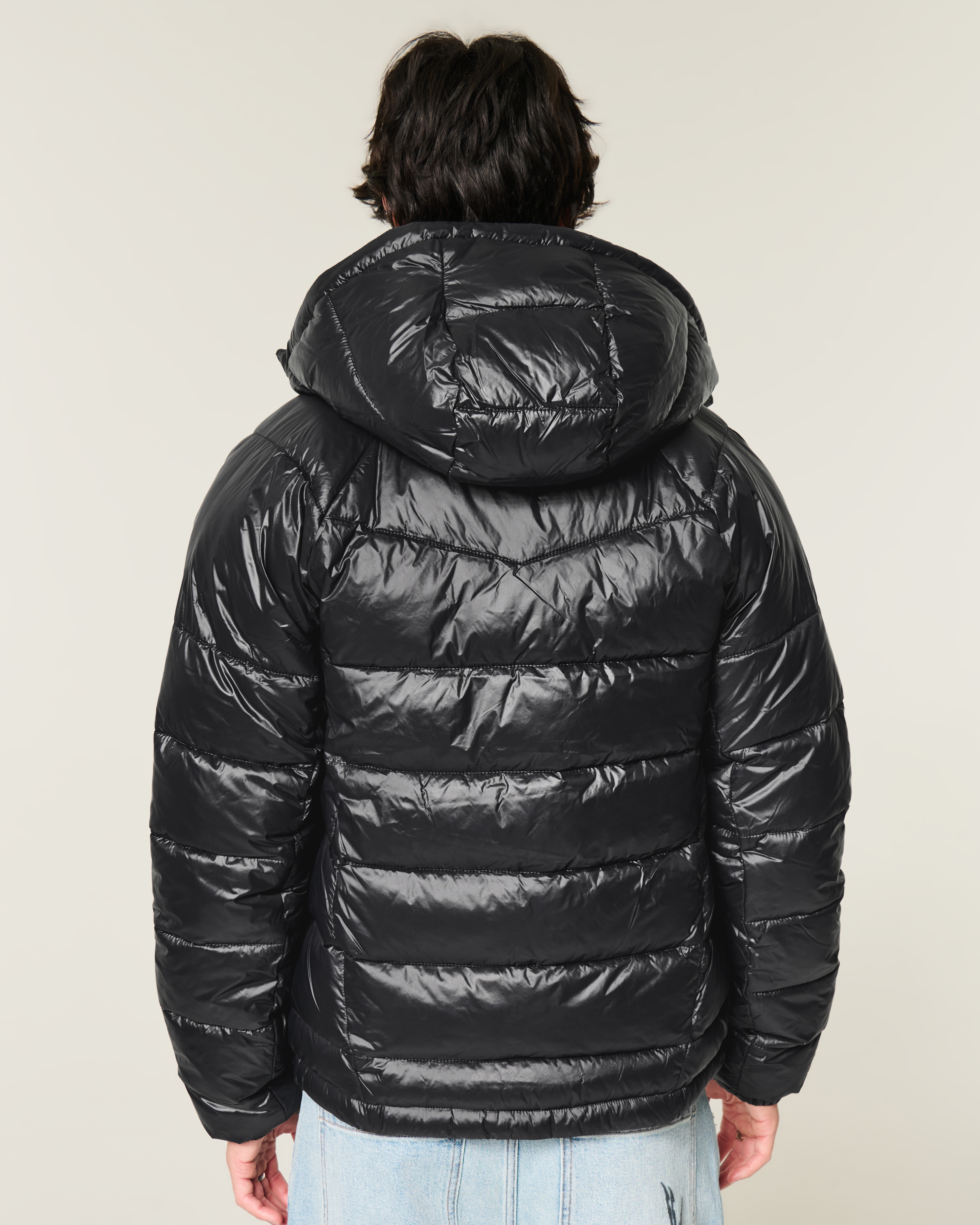 Hooded Zip-Up Puffer Jacket