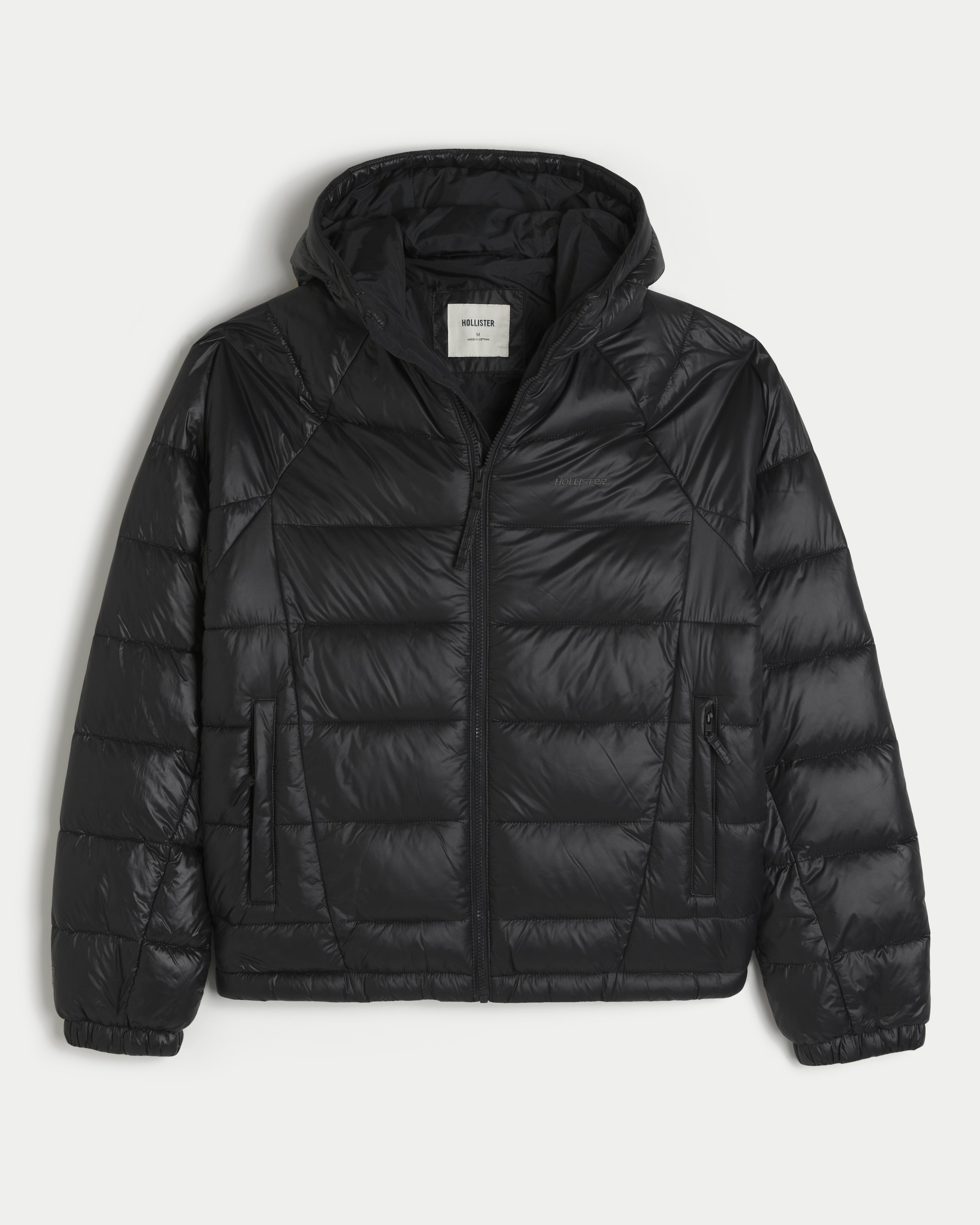 Hooded Zip-Up Puffer Jacket