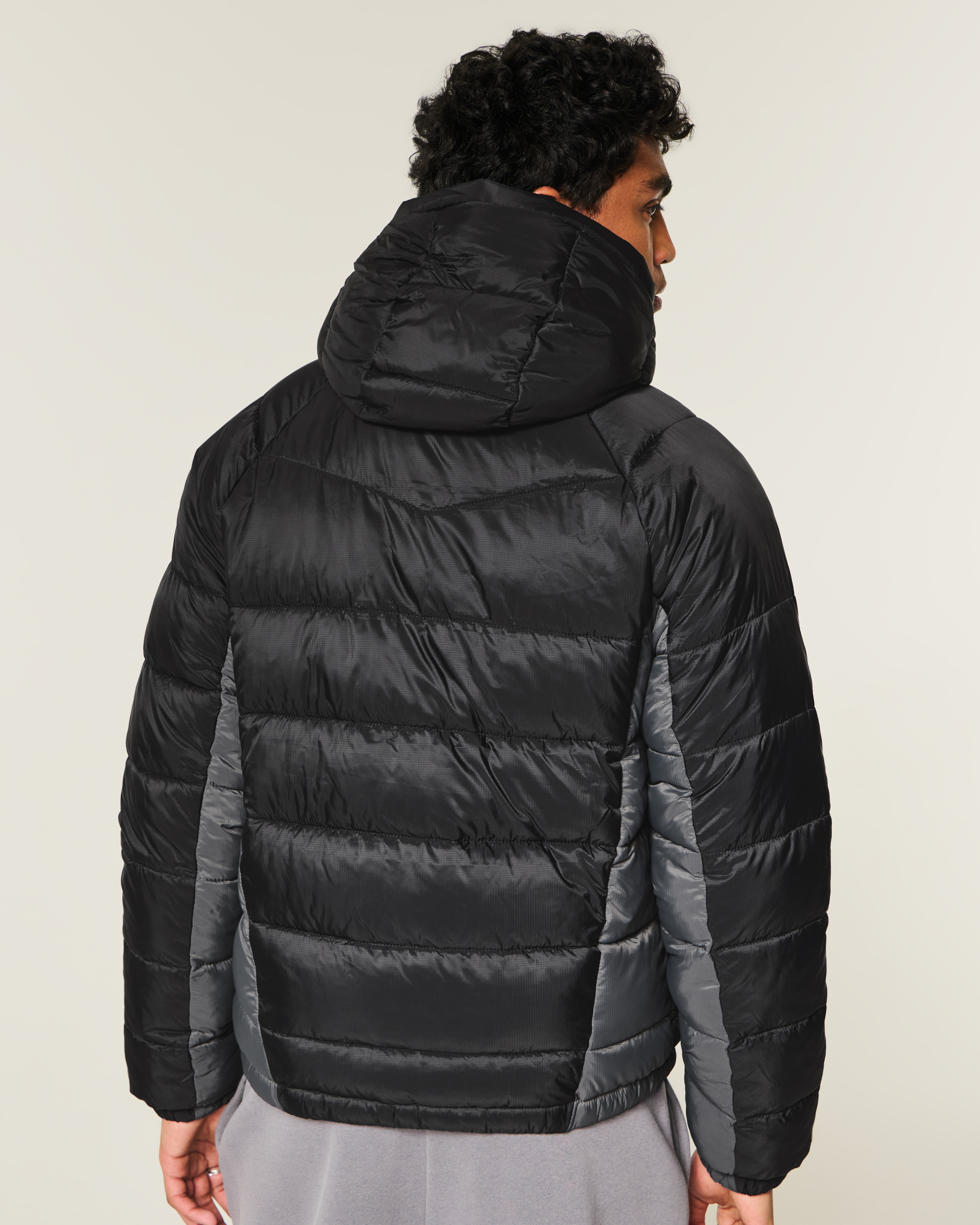 Hooded Zip-Up Puffer Jacket