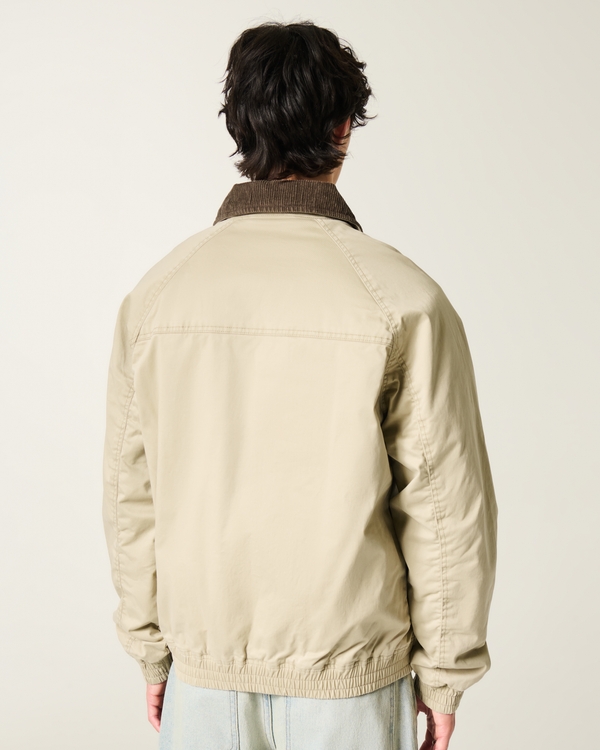 Zip-Up Barn Jacket, Tan view 2