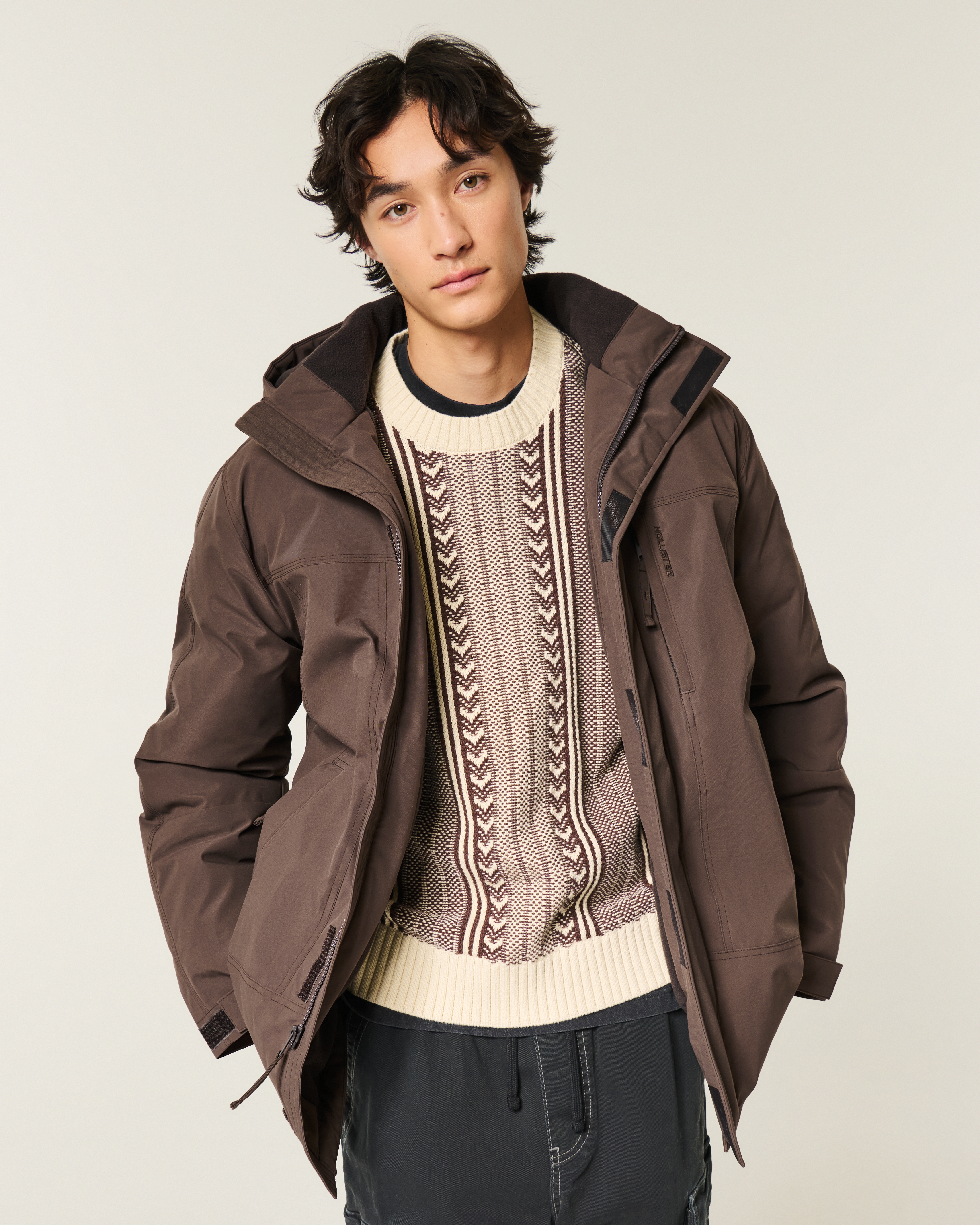 Hooded Zip-Up Parka