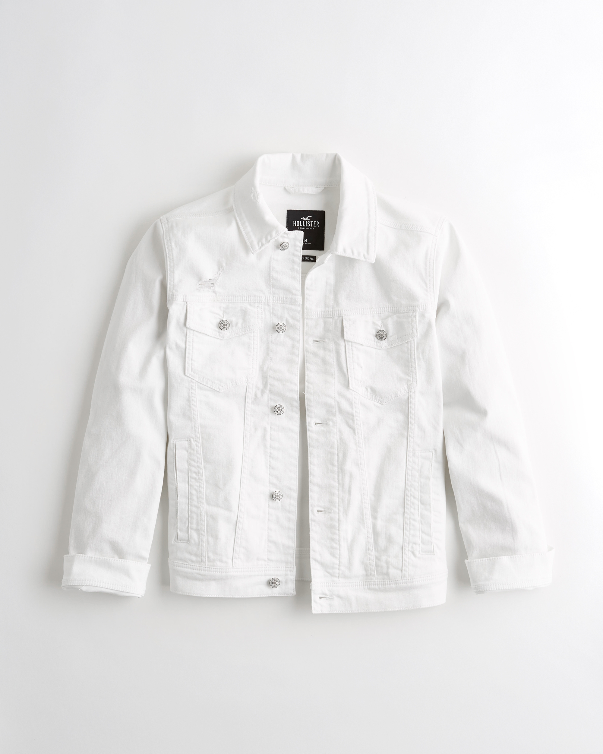 hollister white jacket