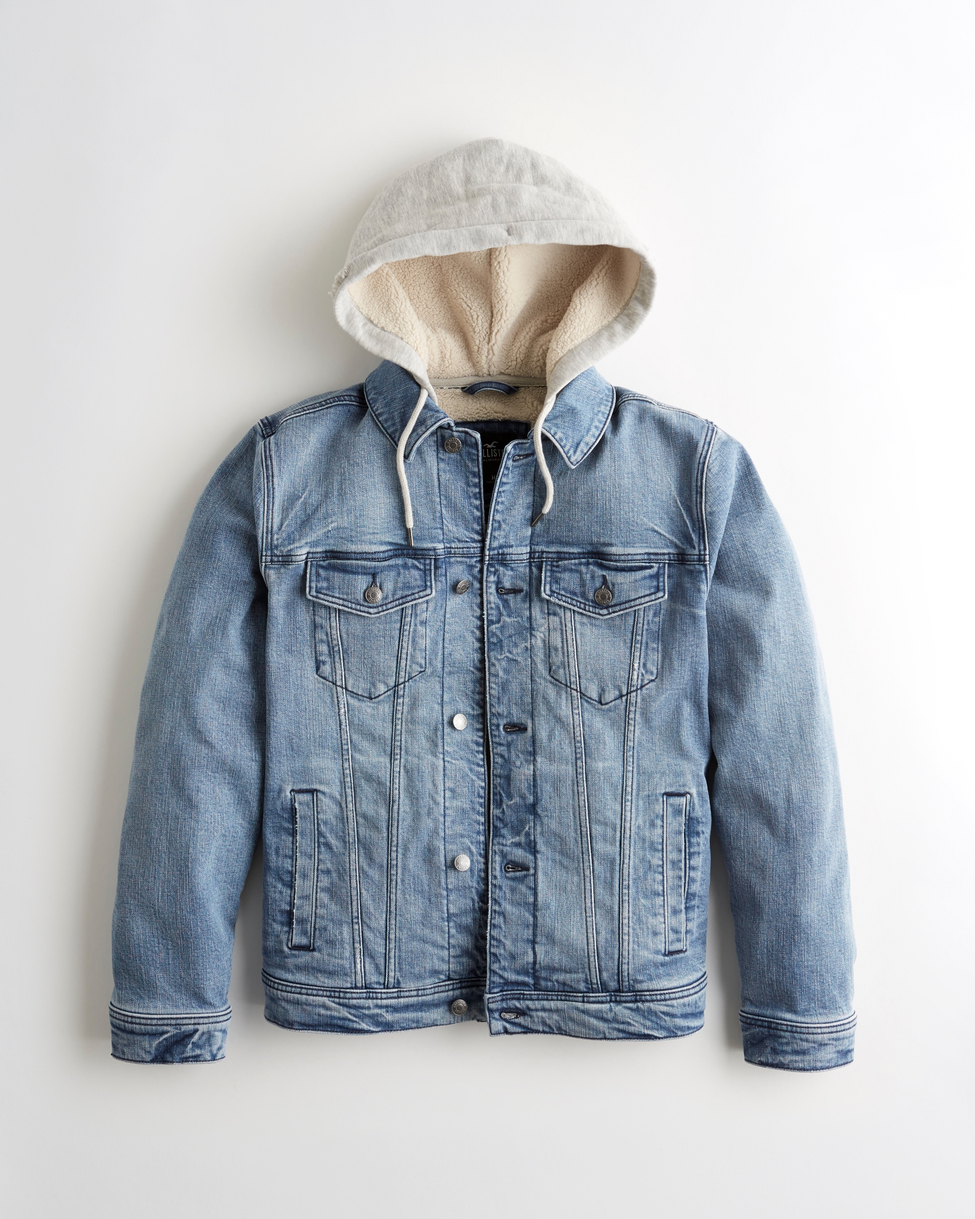 hollister black denim jacket