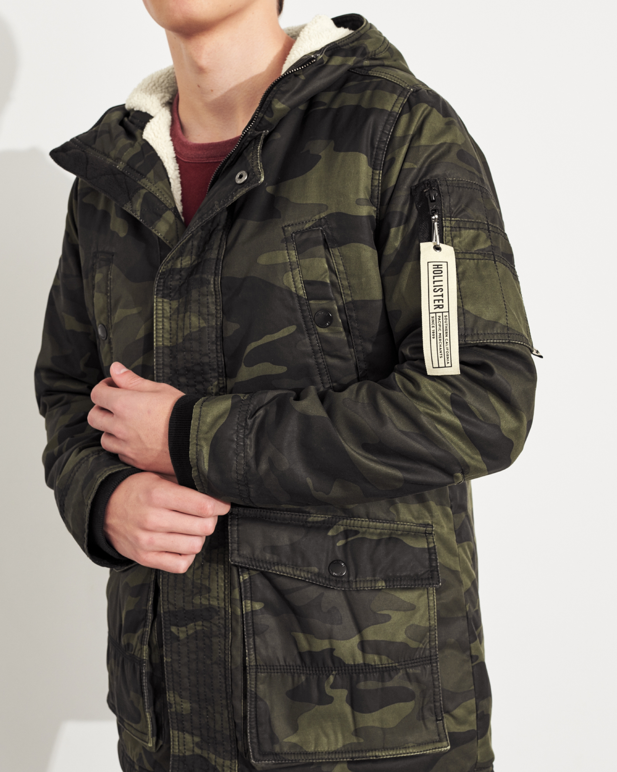 hollister parka sale