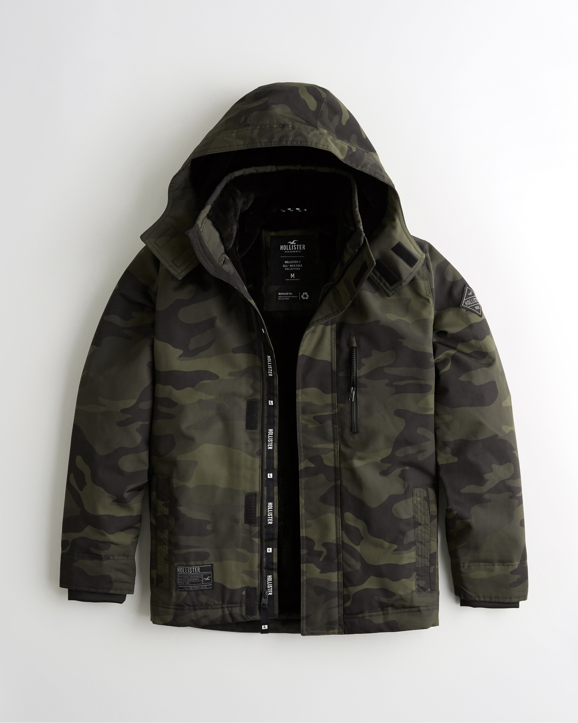 faux fur coat hollister