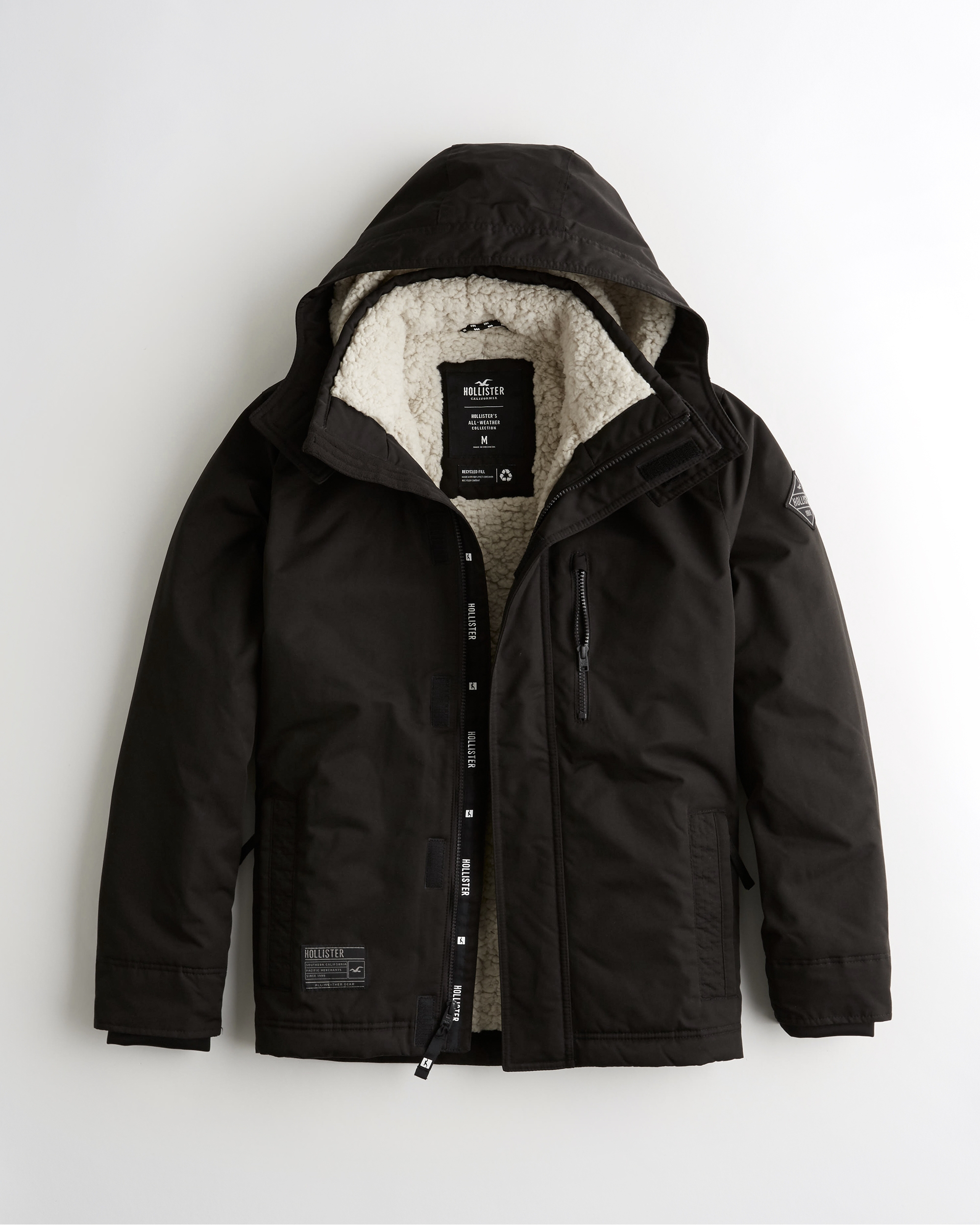 hollister fuzzy jacket
