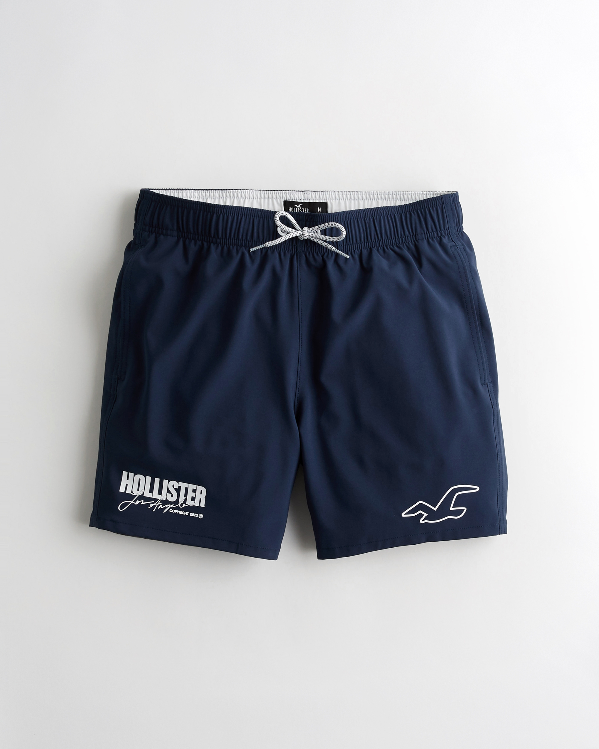 hollister pink swim trunks