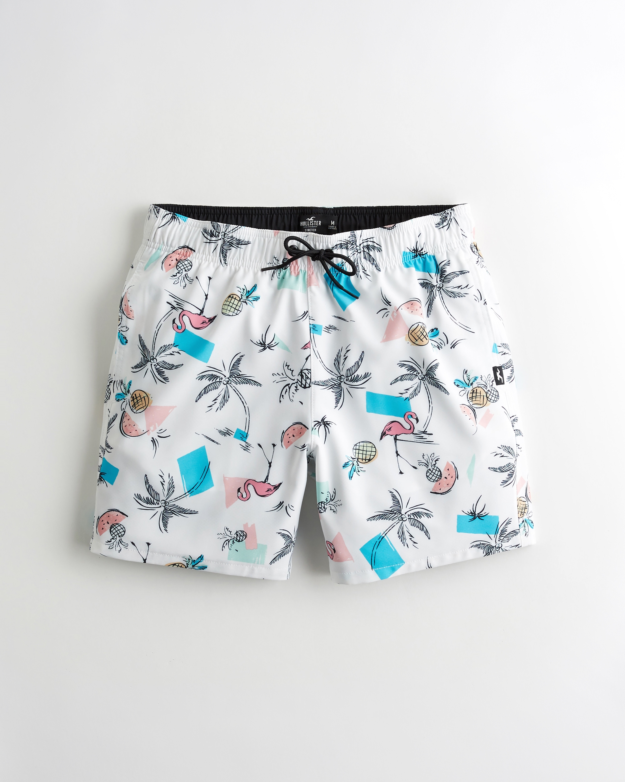 hollister mens swim trunks